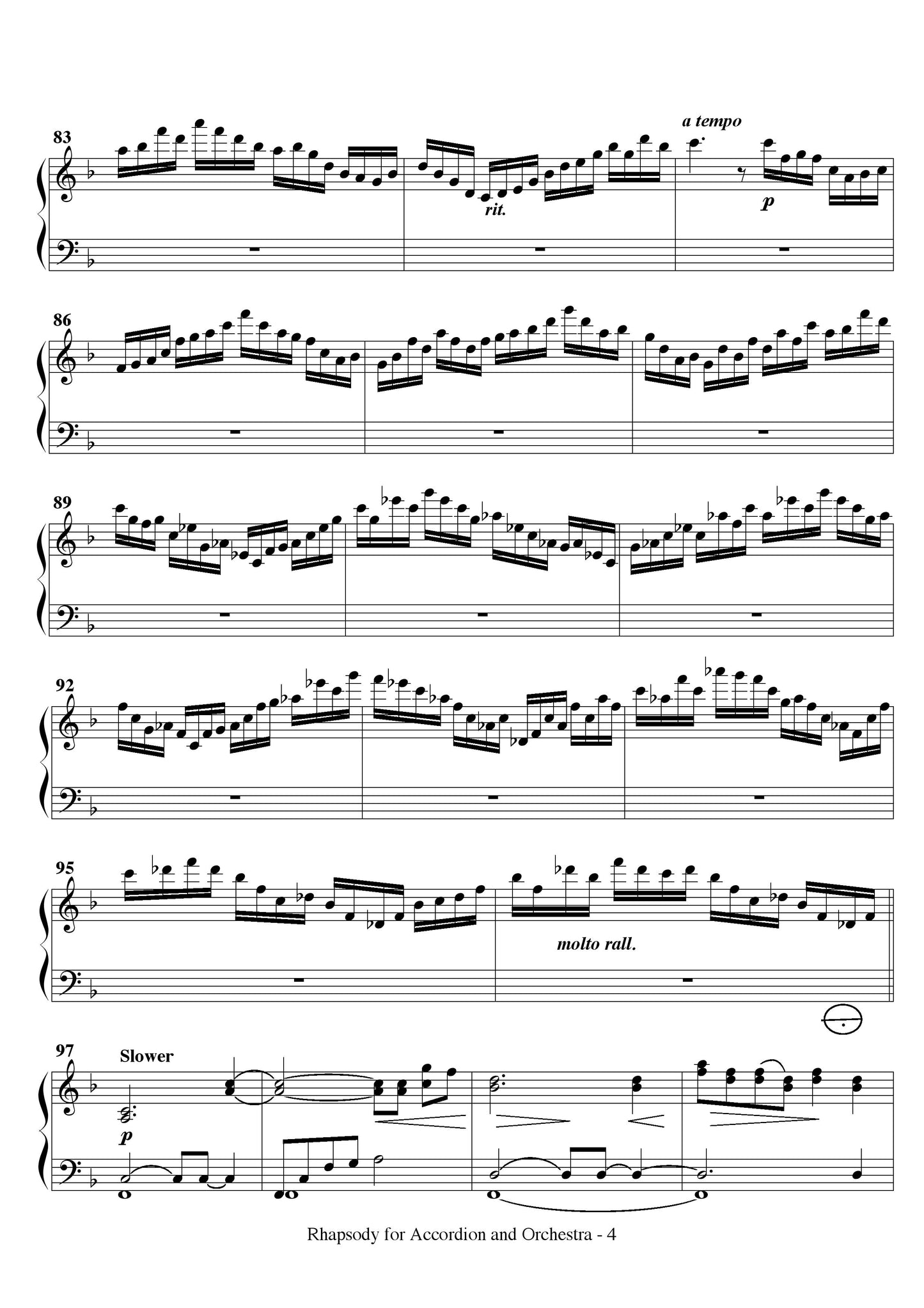 Rhapsody for Solo Accordion and Accordion Orchestra