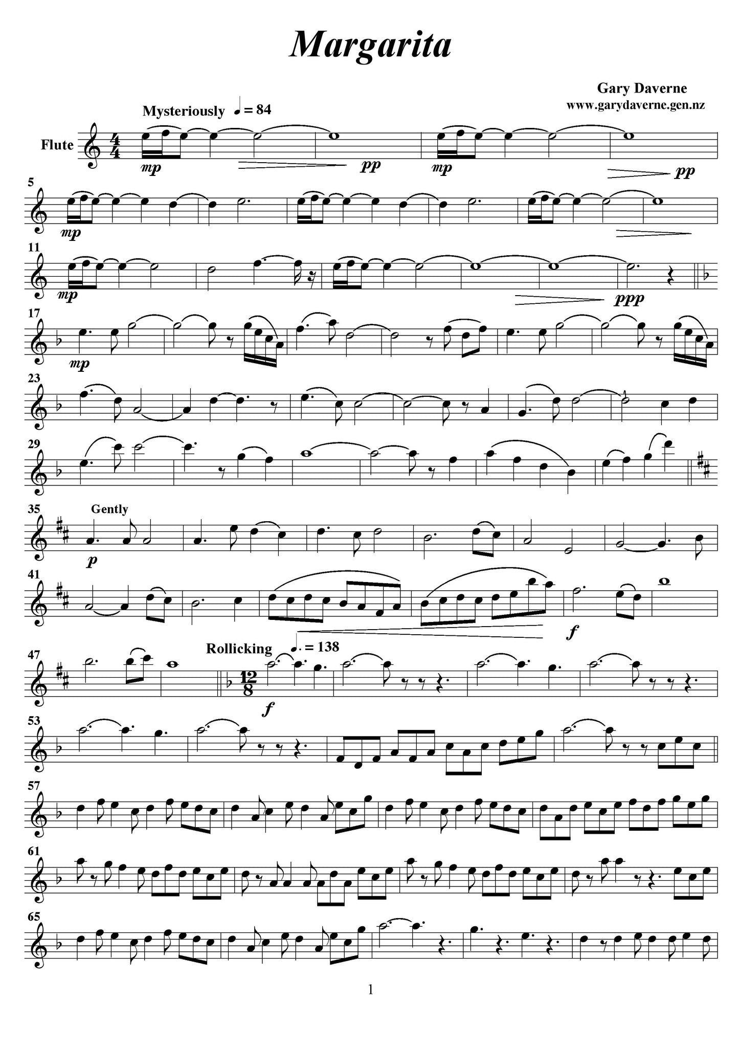 Margarita - piano and flute
