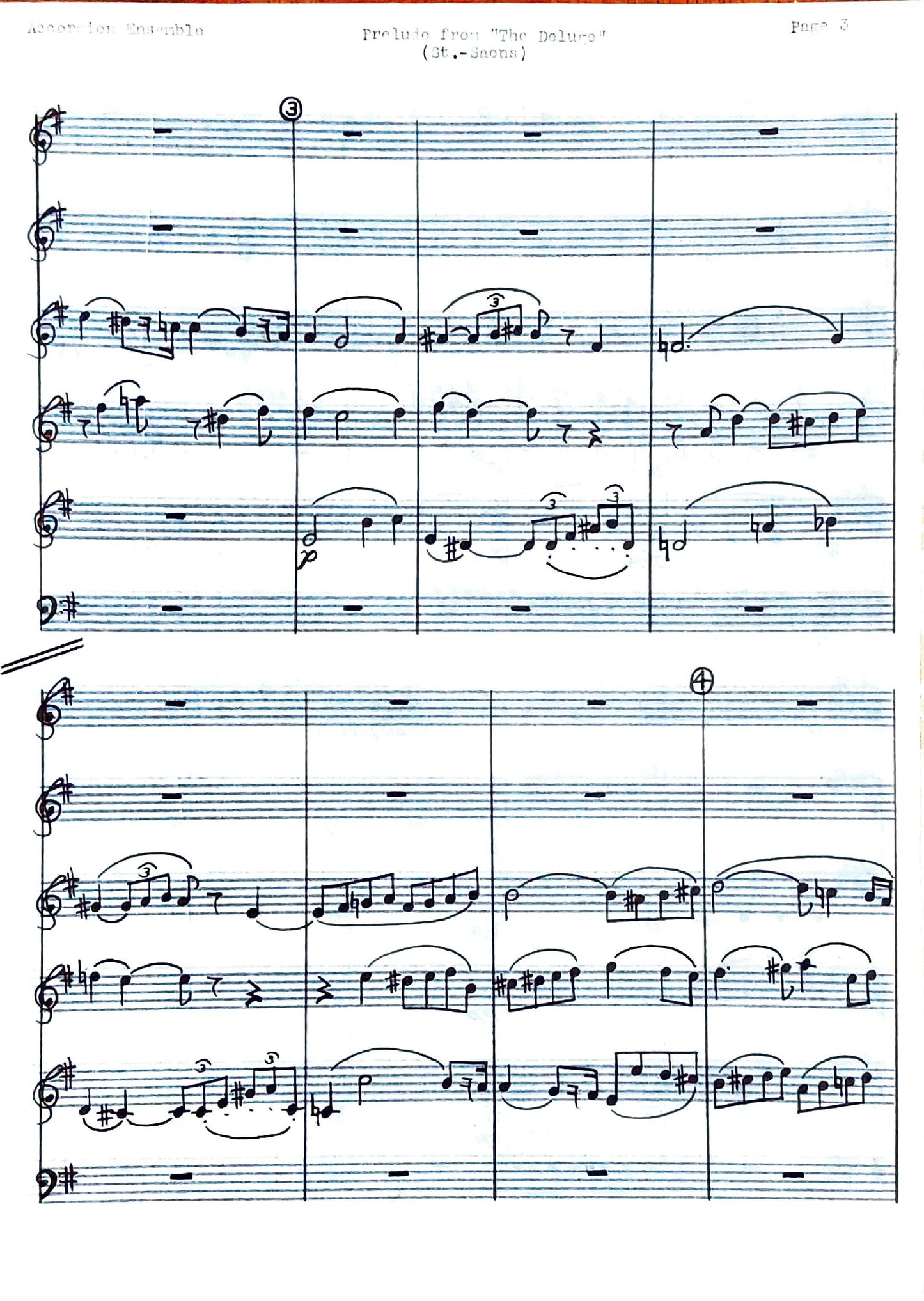 Prelude to 'The Deluge' Op. 45
