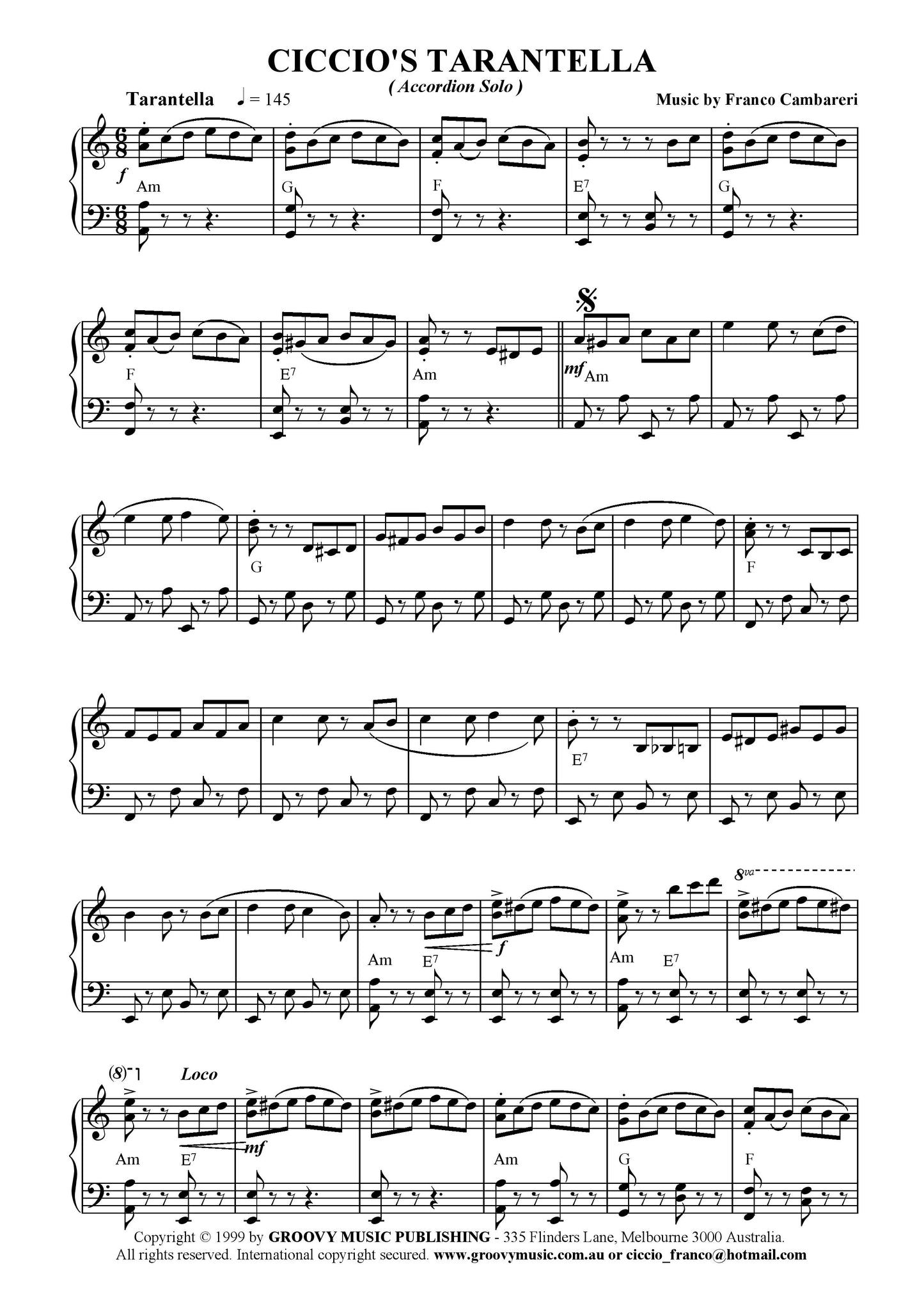 Ciccio's Tarantella