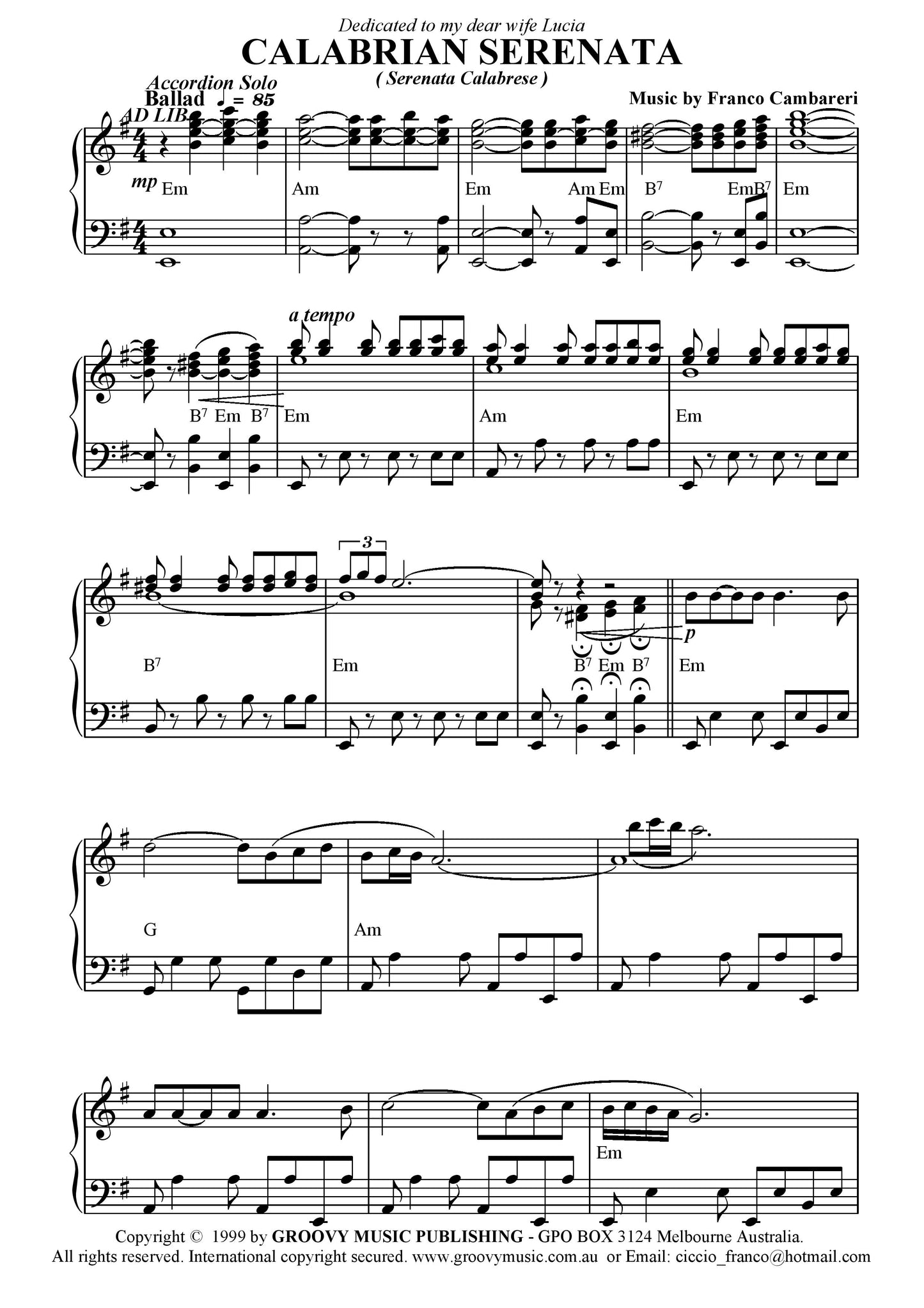 Calabrian Serenata