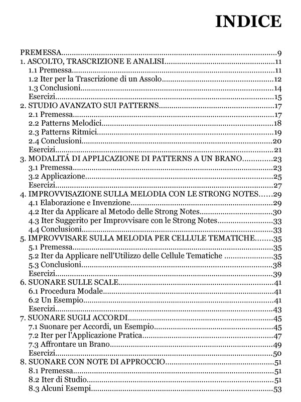 10 Approcci all'Improvvisazione Jazz eBook - Italian