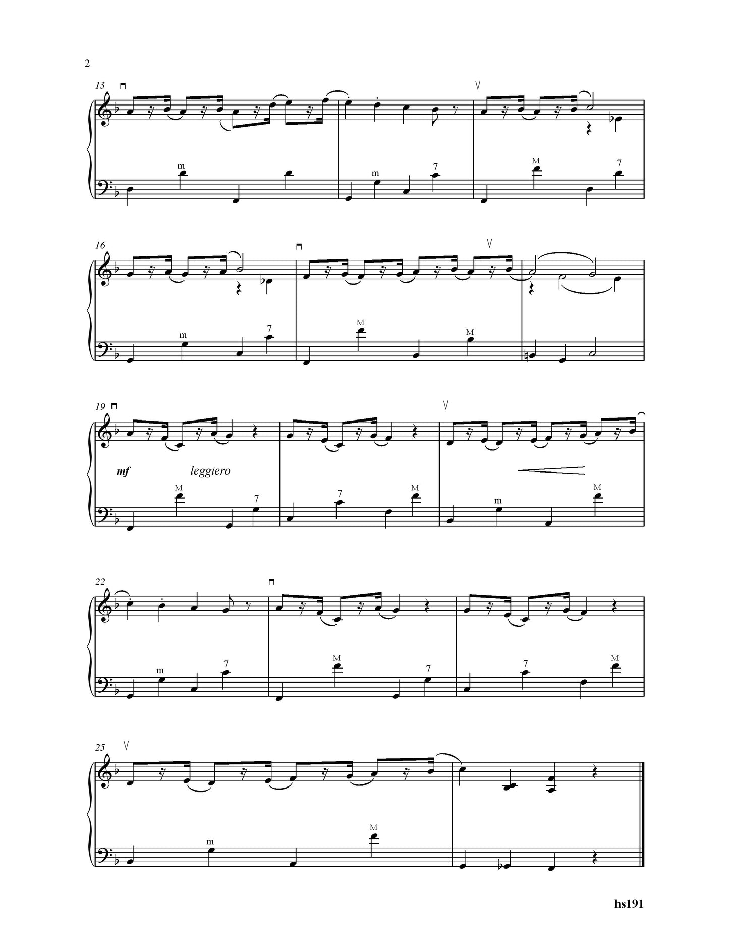 Three Songs – 3. Carefree Song