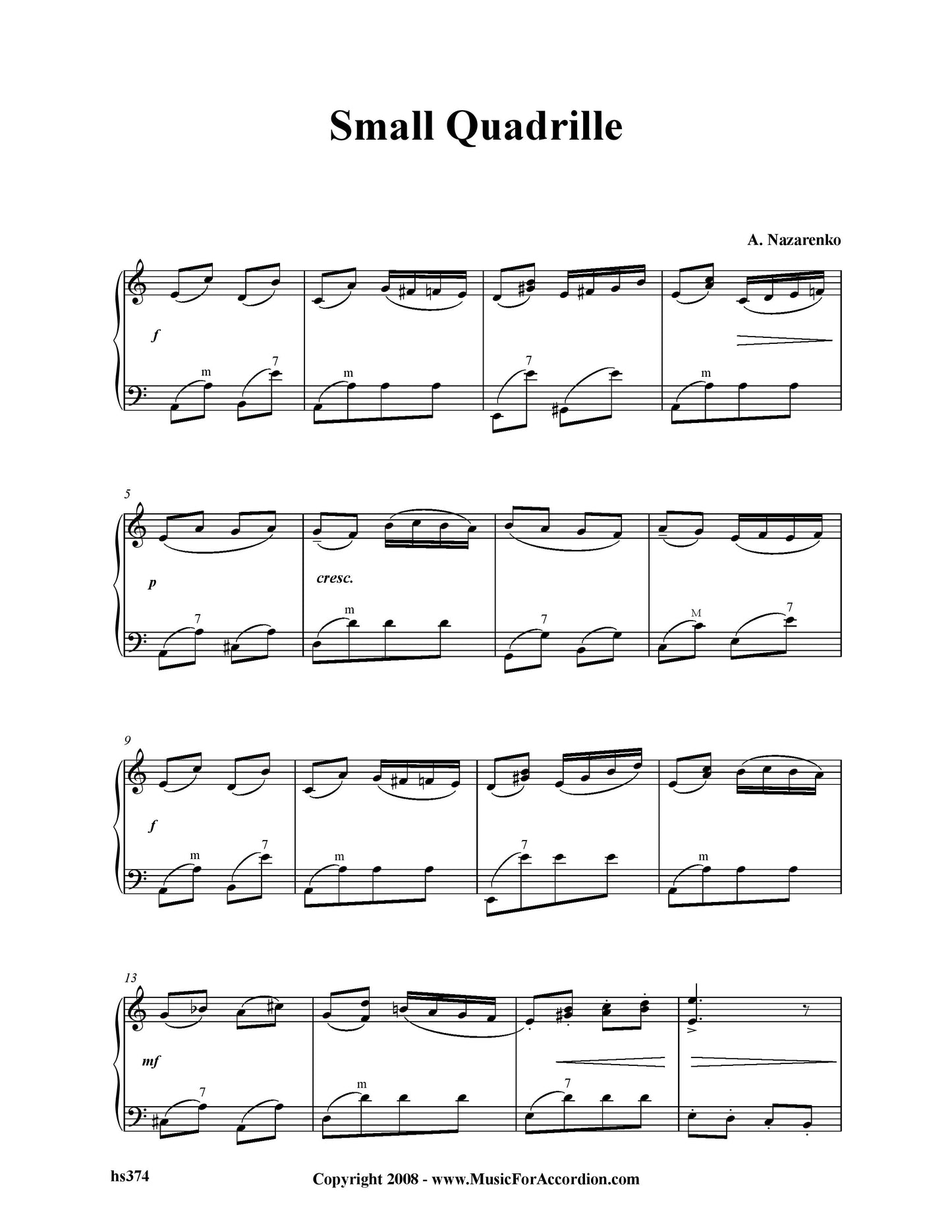 Small Quadrille