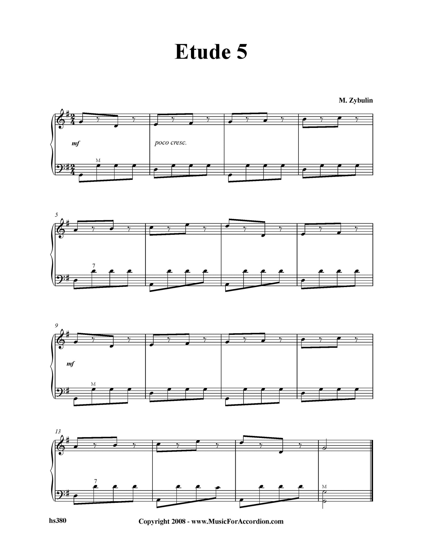 Etude 5