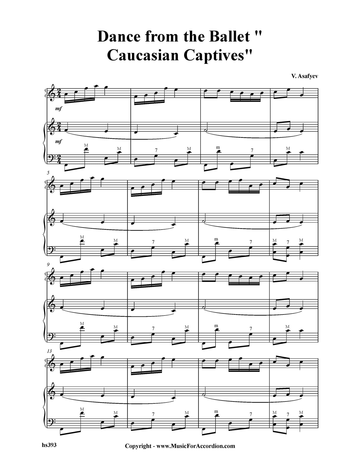 Dance From The Ballet Caucasian Captives