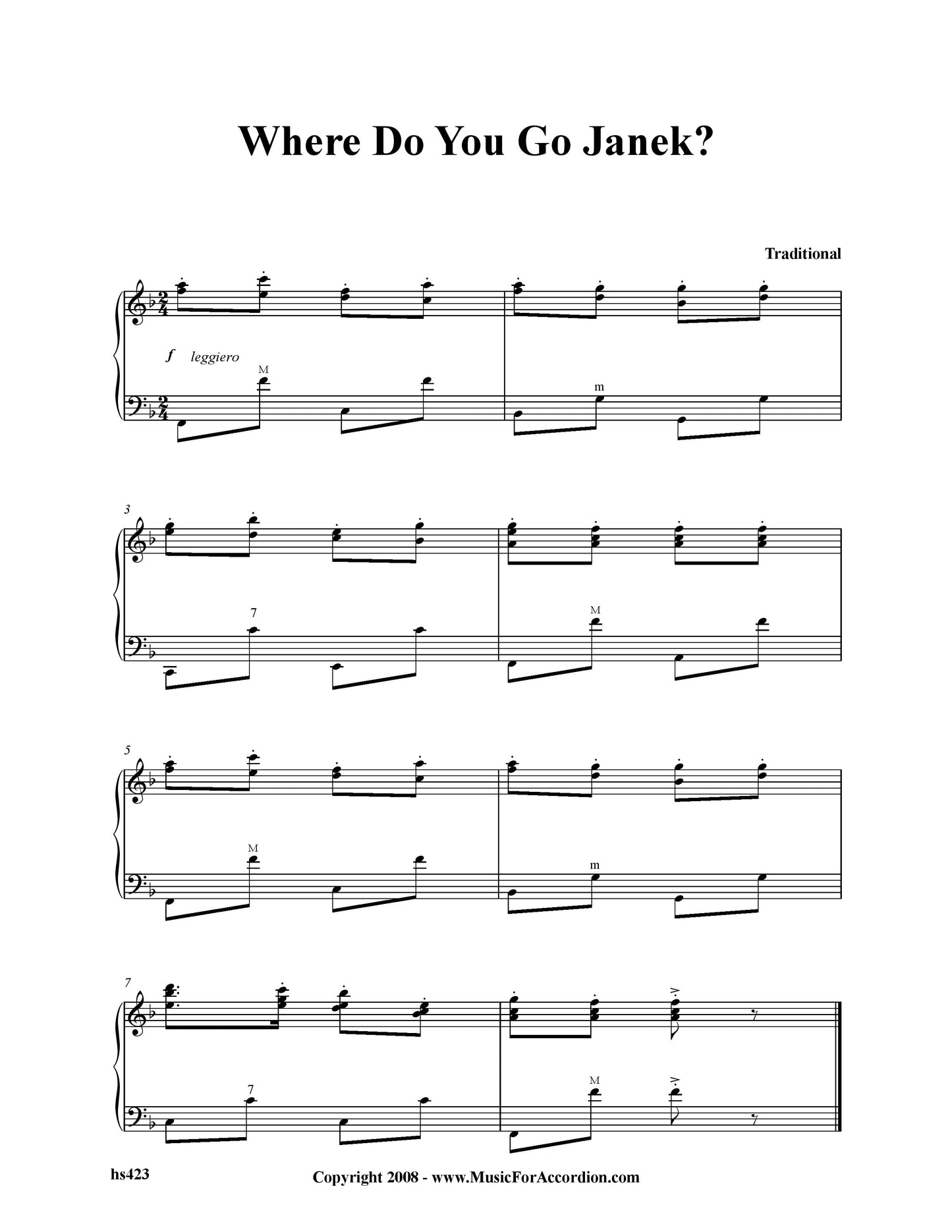 Where Do You Go Janek?