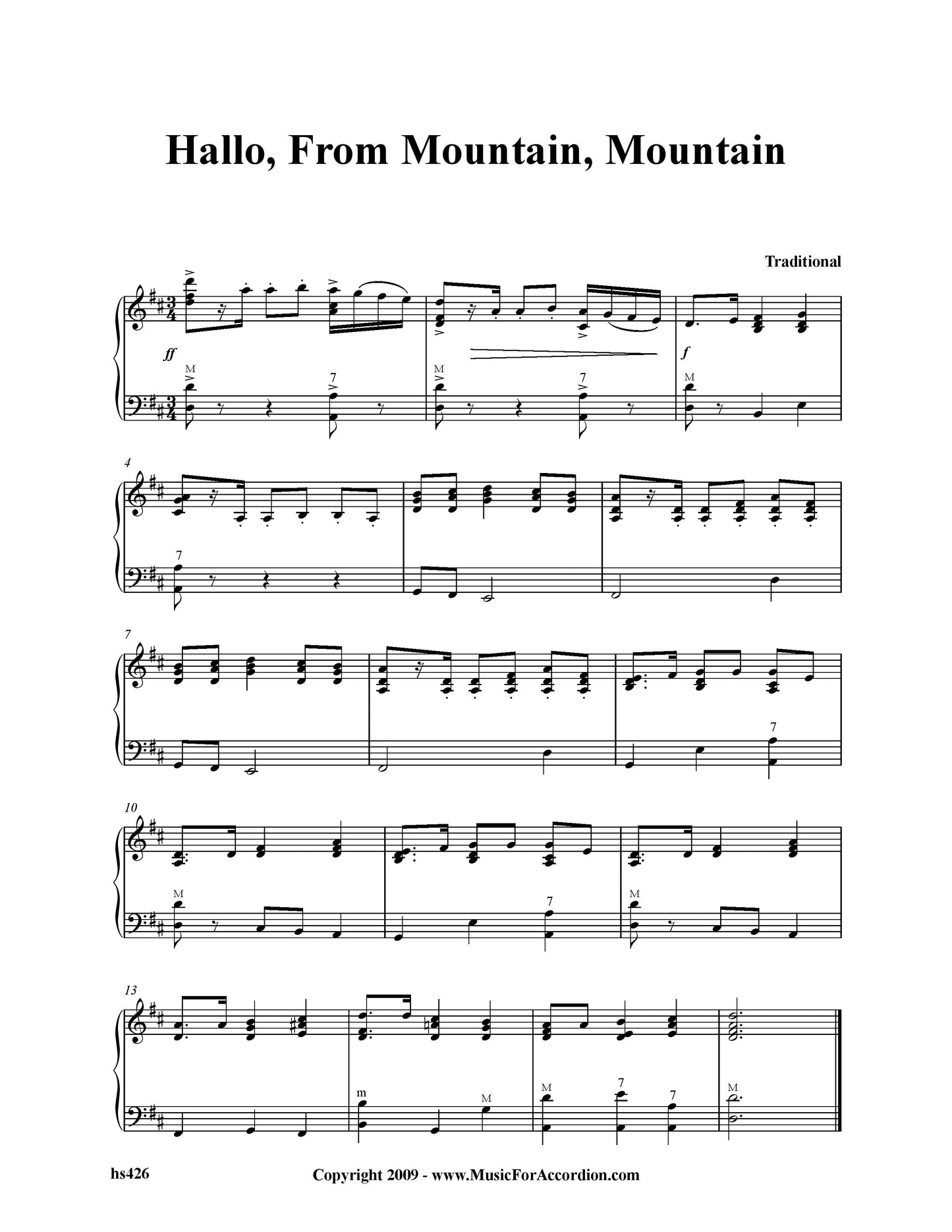 Hallo,From Mountain,Mountain