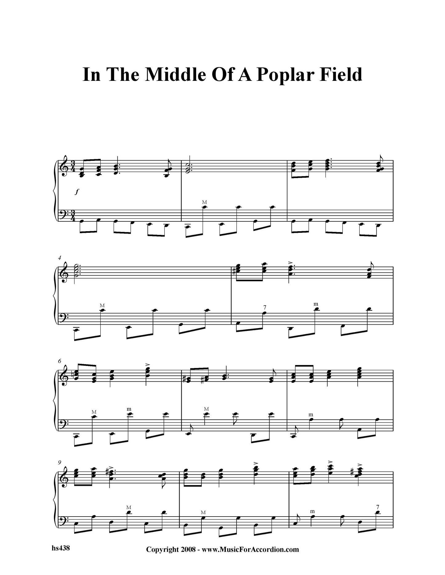 In The Middle Of A Popular Field