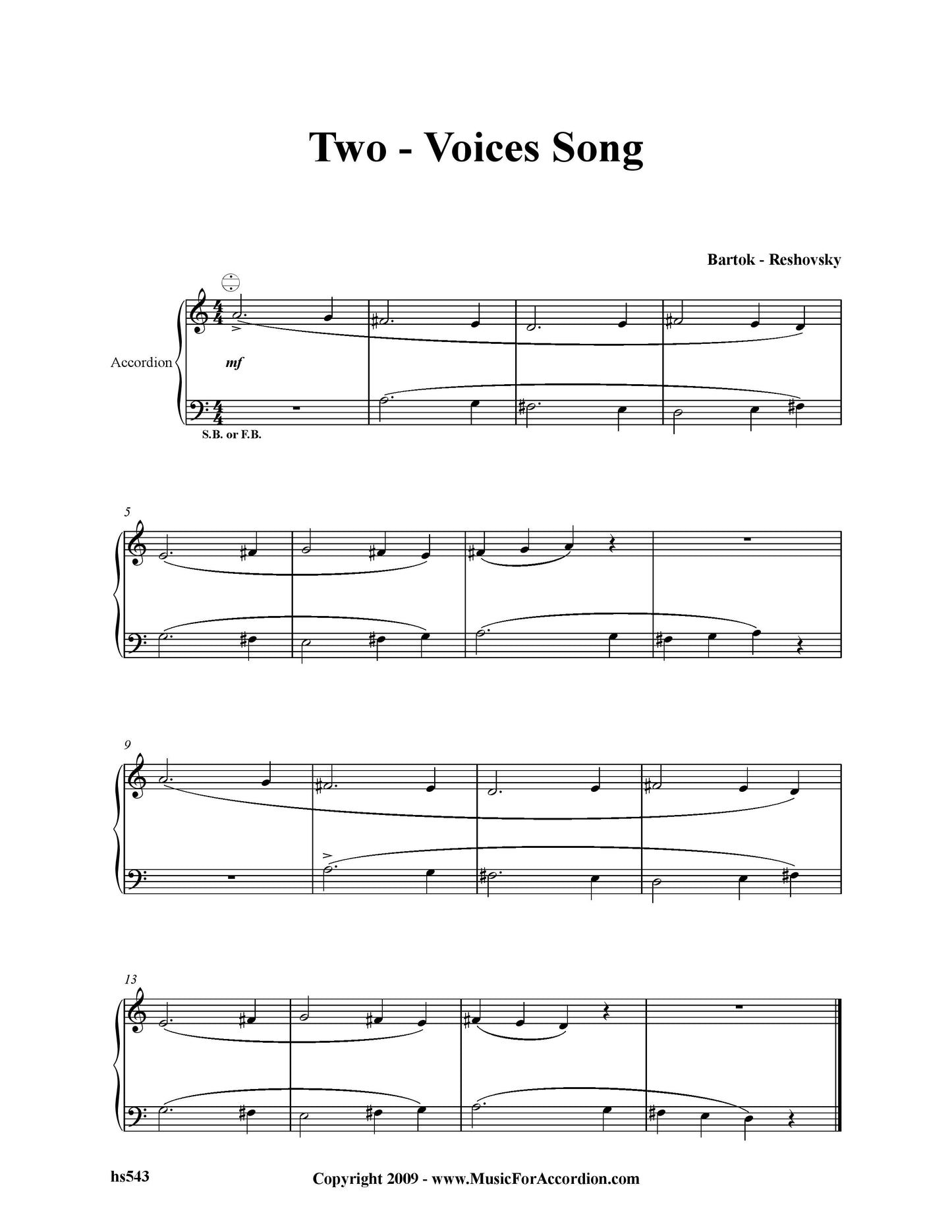 Two – Voices Song