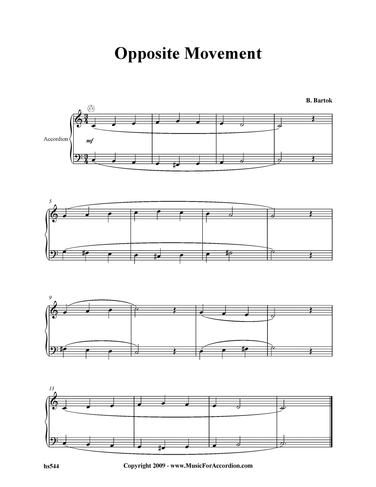 Opposite Movement