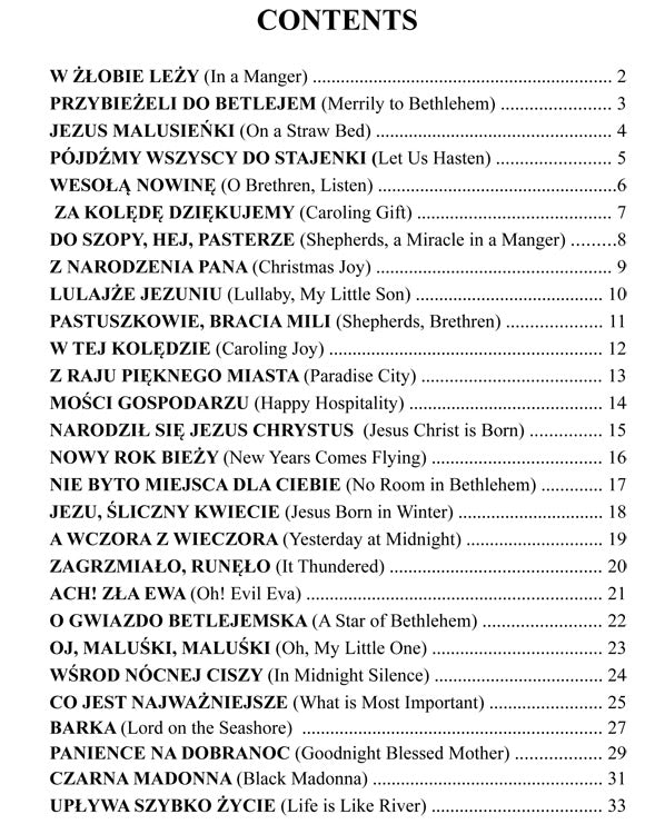 Traditional Polish Carols eBook accordion arrangements by Gary Dahl