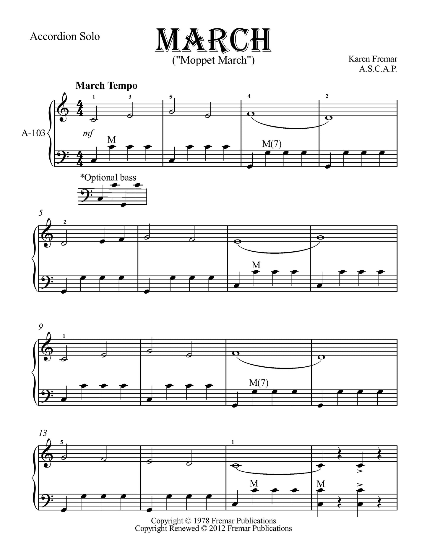 March (Moppet March)