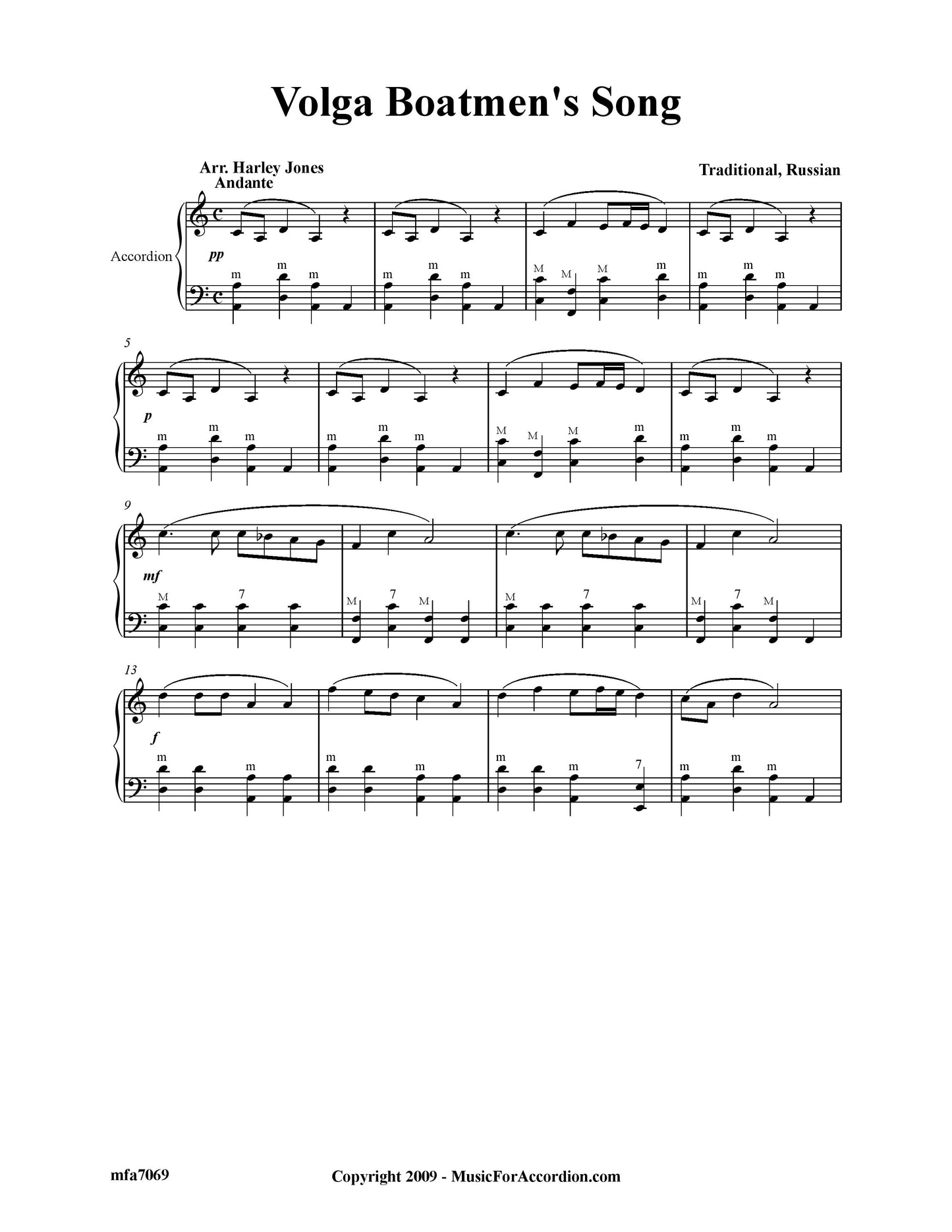 Volga Boatmen's Song (Solo)