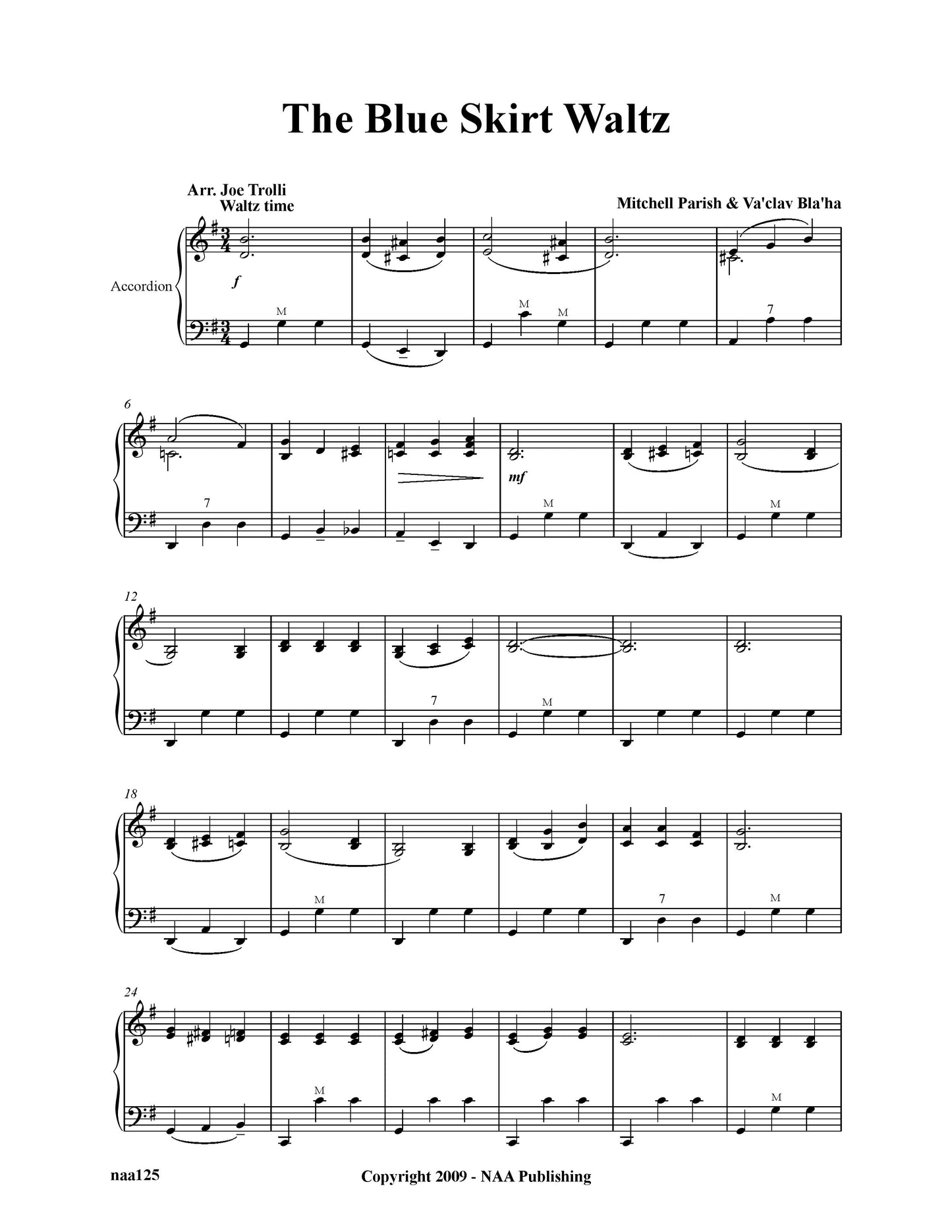 The Blue Skirt Waltz