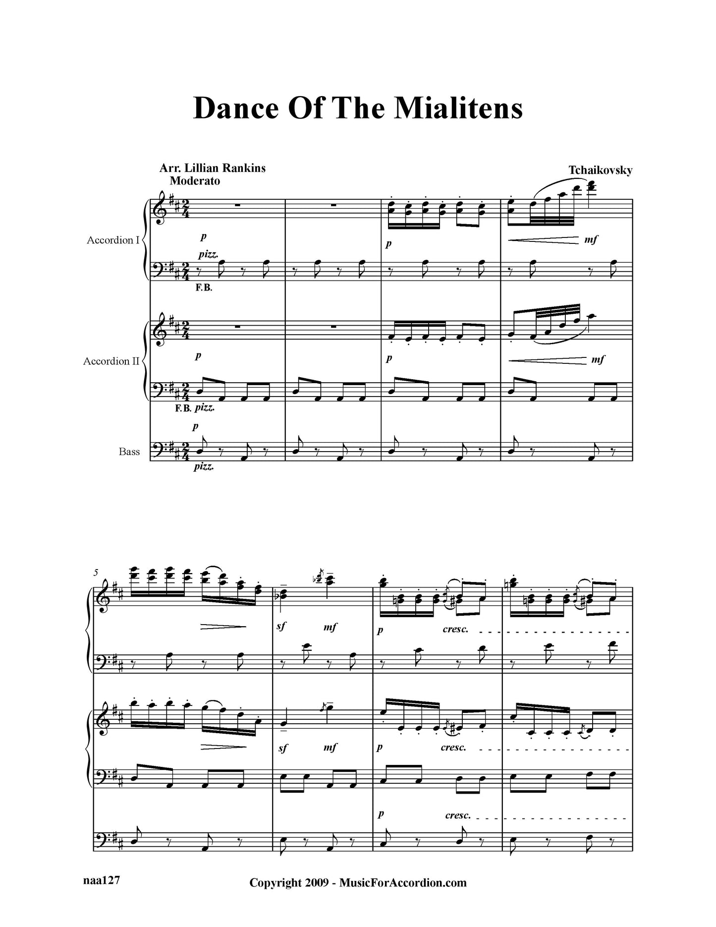 Danse Of The Mialitens (Trio)