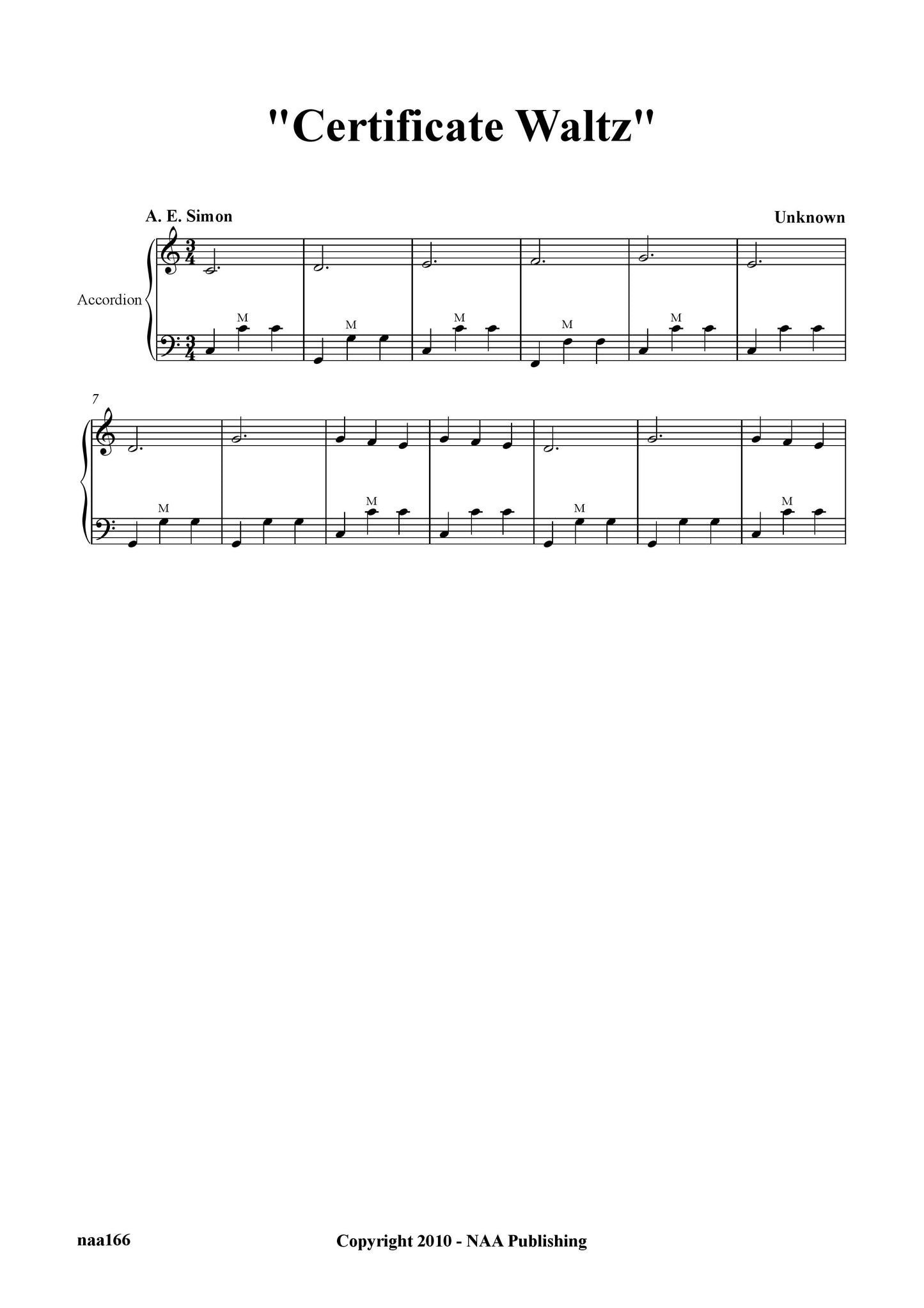 Certificate Waltz