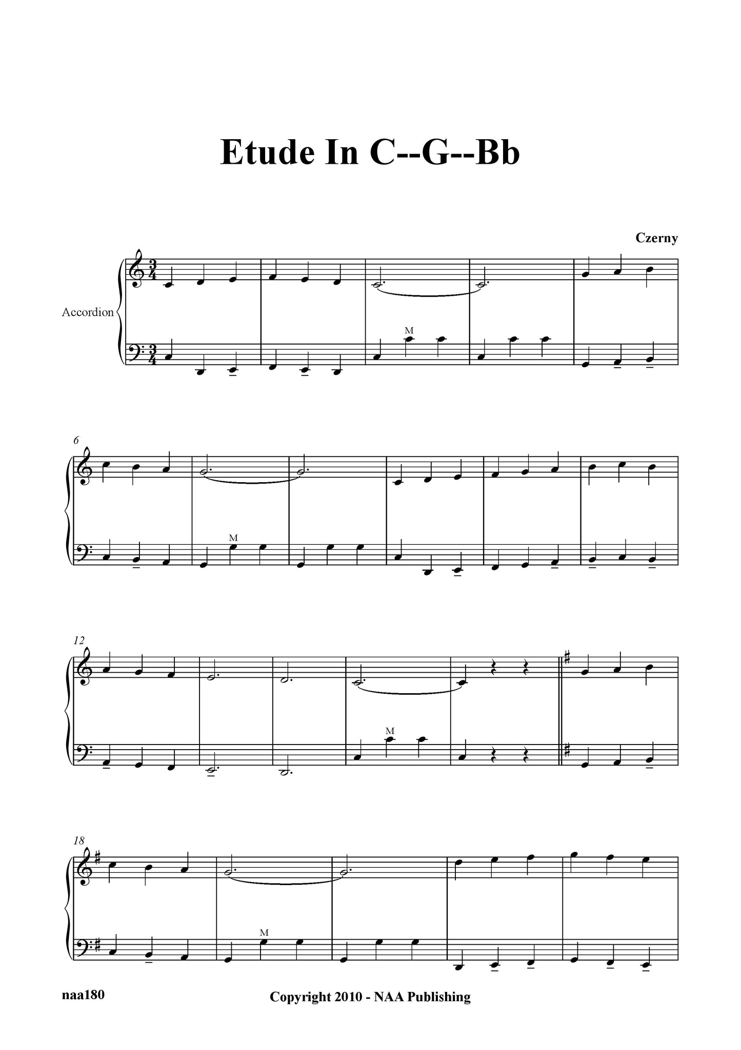 Etude In C-G--Bb