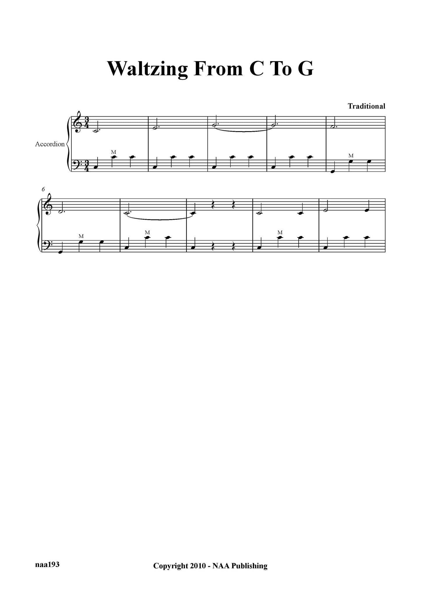Waltzing From C To G