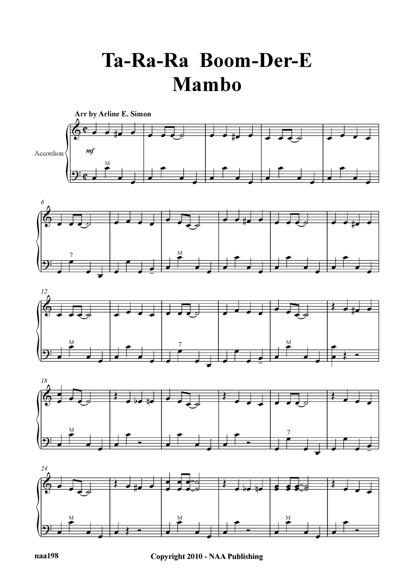Ta-Ra-Ra-Boom-Der-E-Mambo