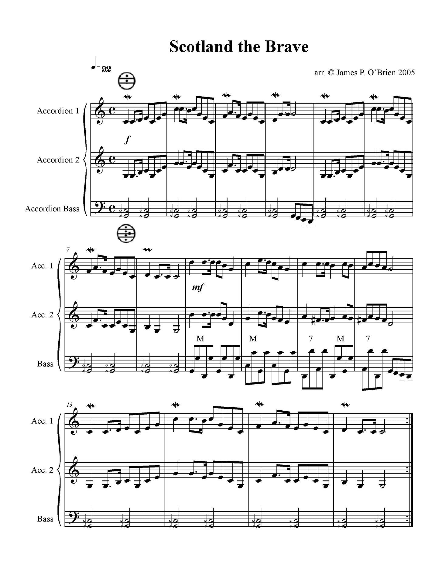 Scotland the Brave Duet