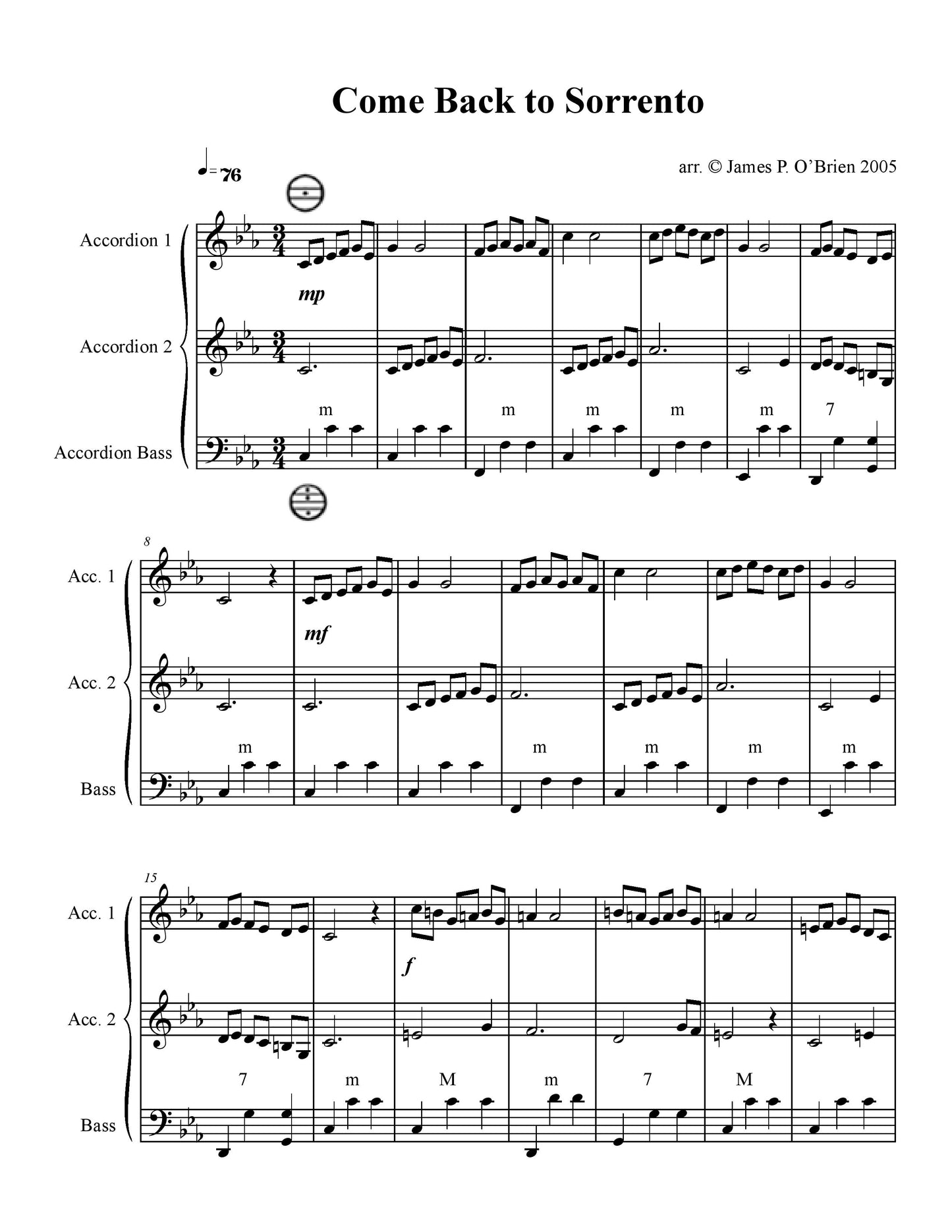 Come Back To Sorrento Duet