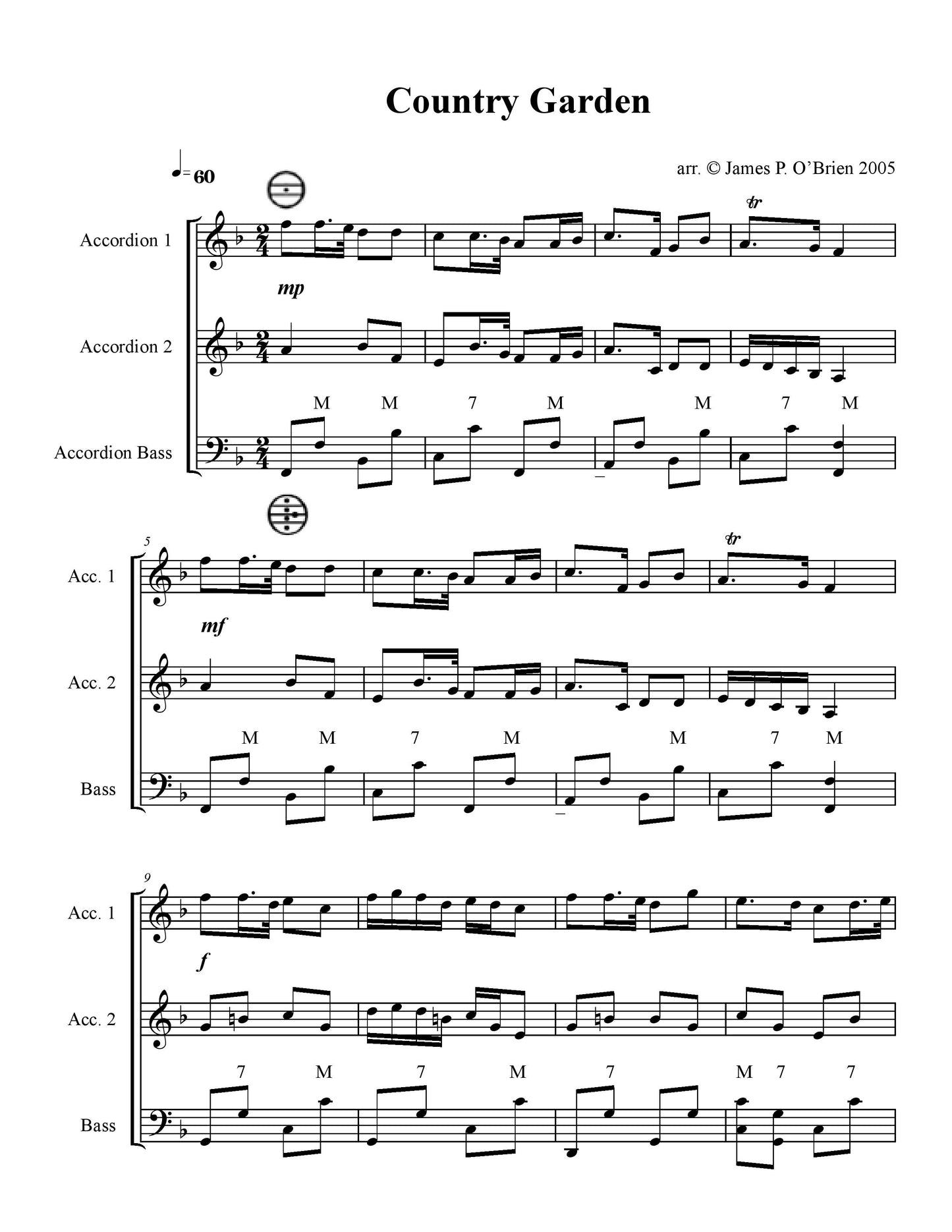 Country Garden Solo