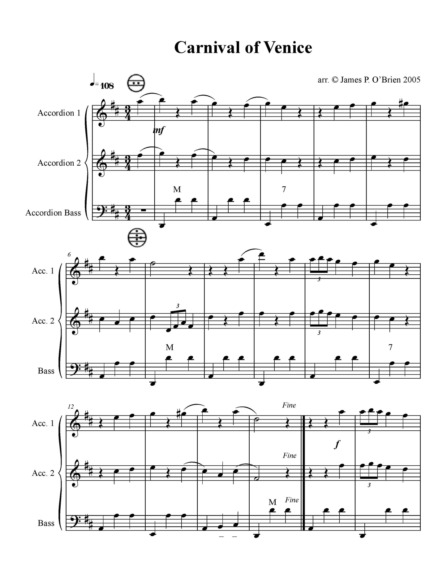 Carnival of Venice Solo