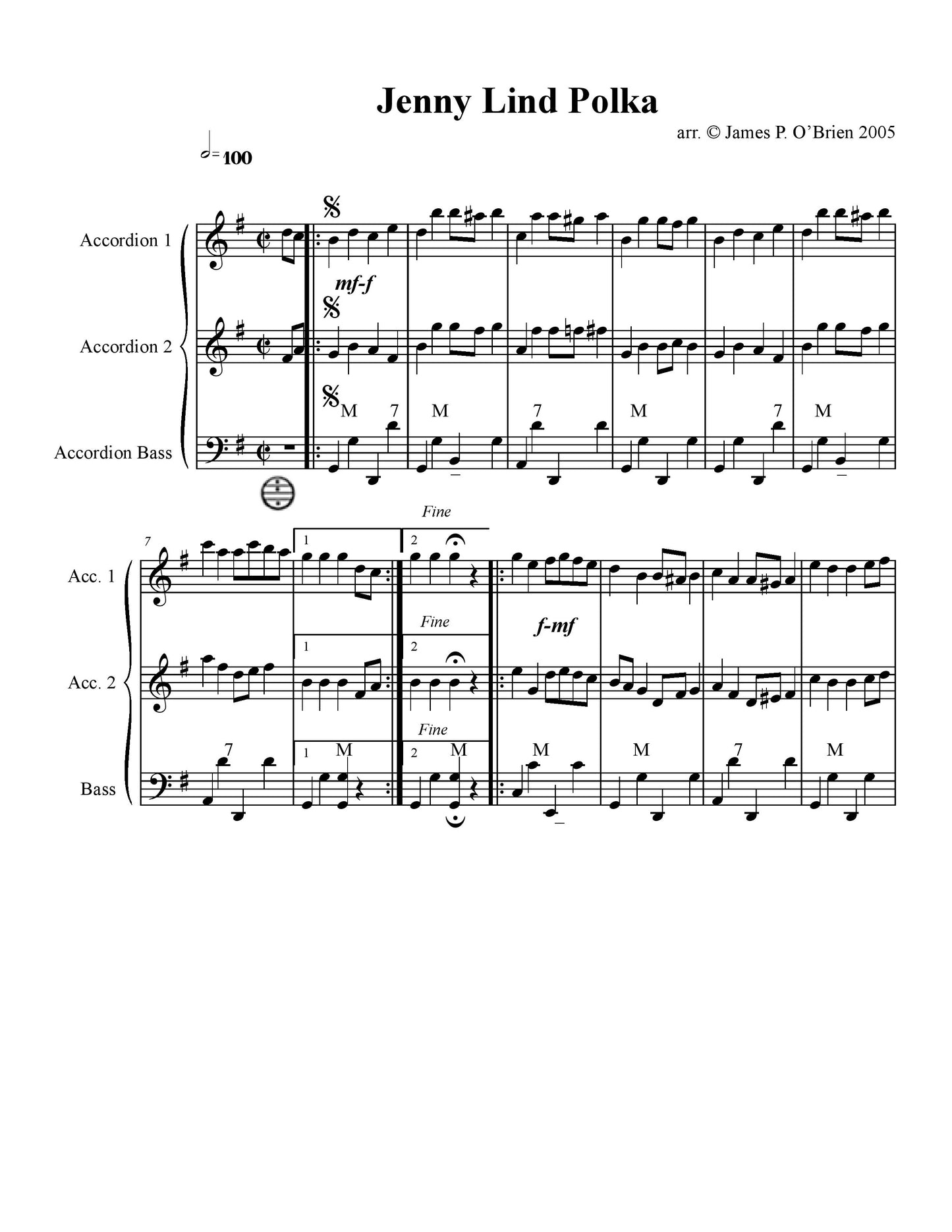 Jenny Lind Polka Duet