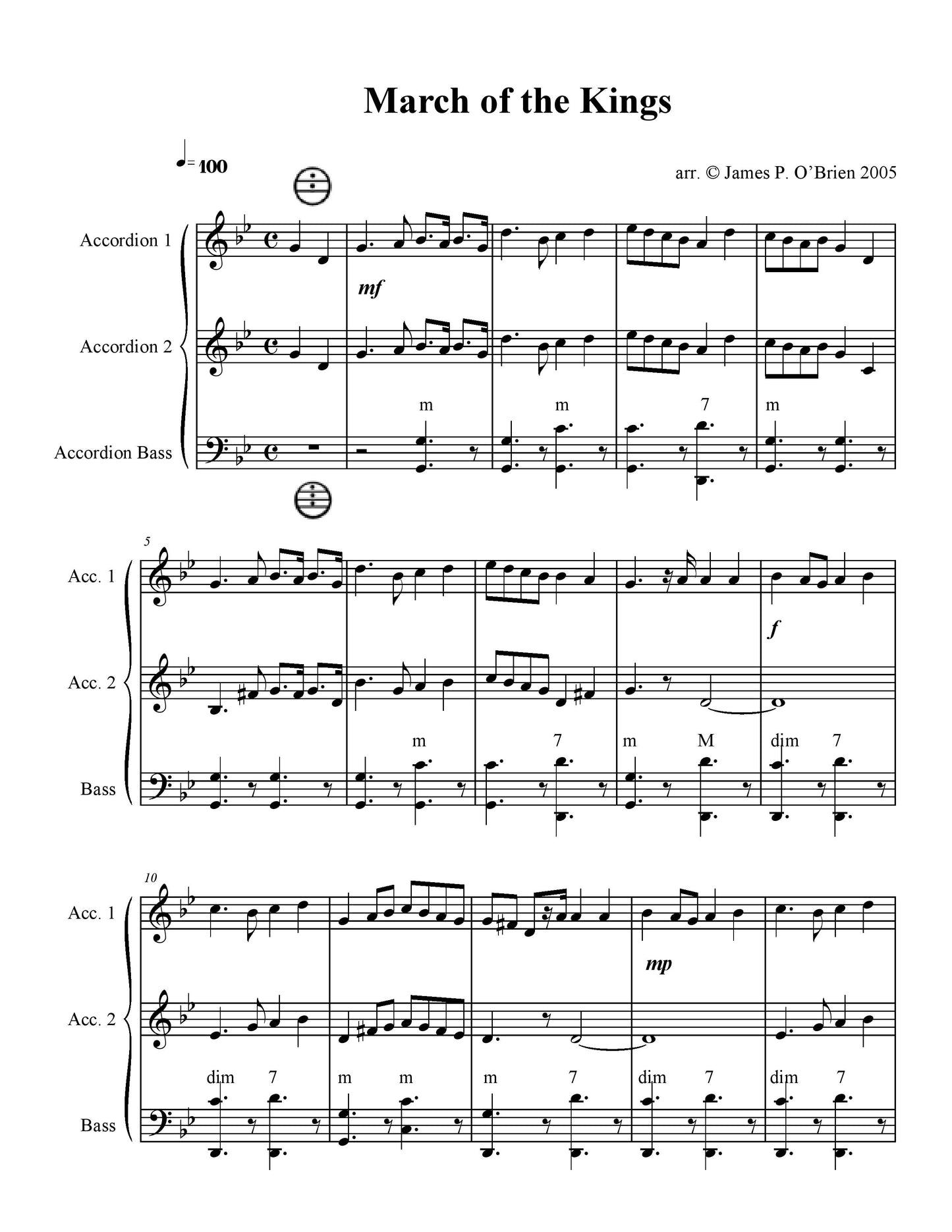 March Of The Kings Duet