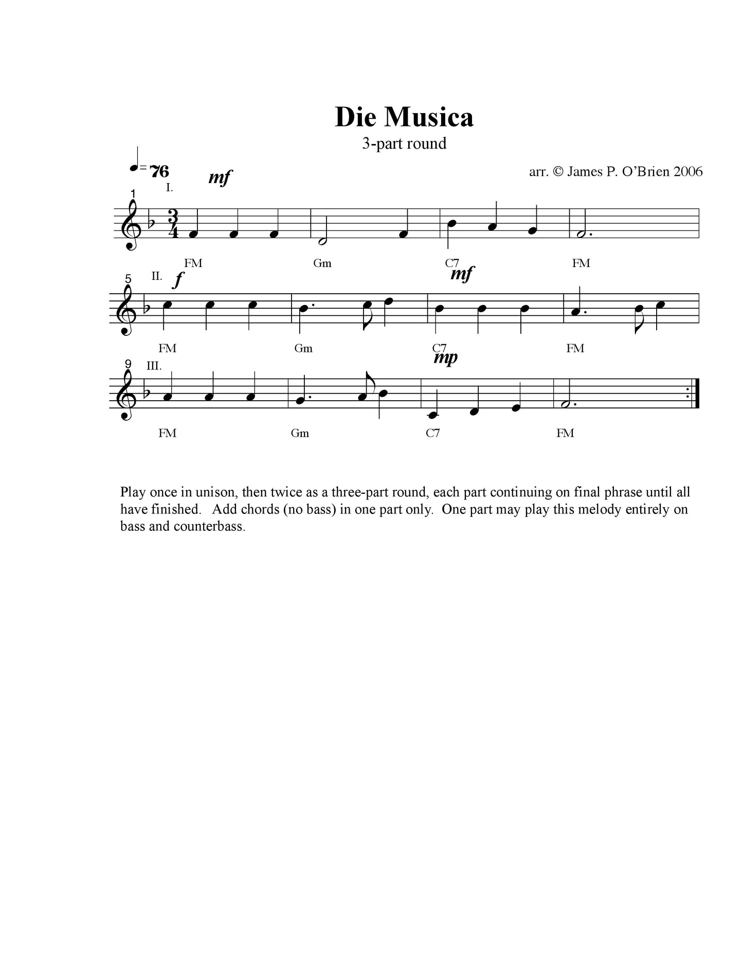 Die Musica Solo