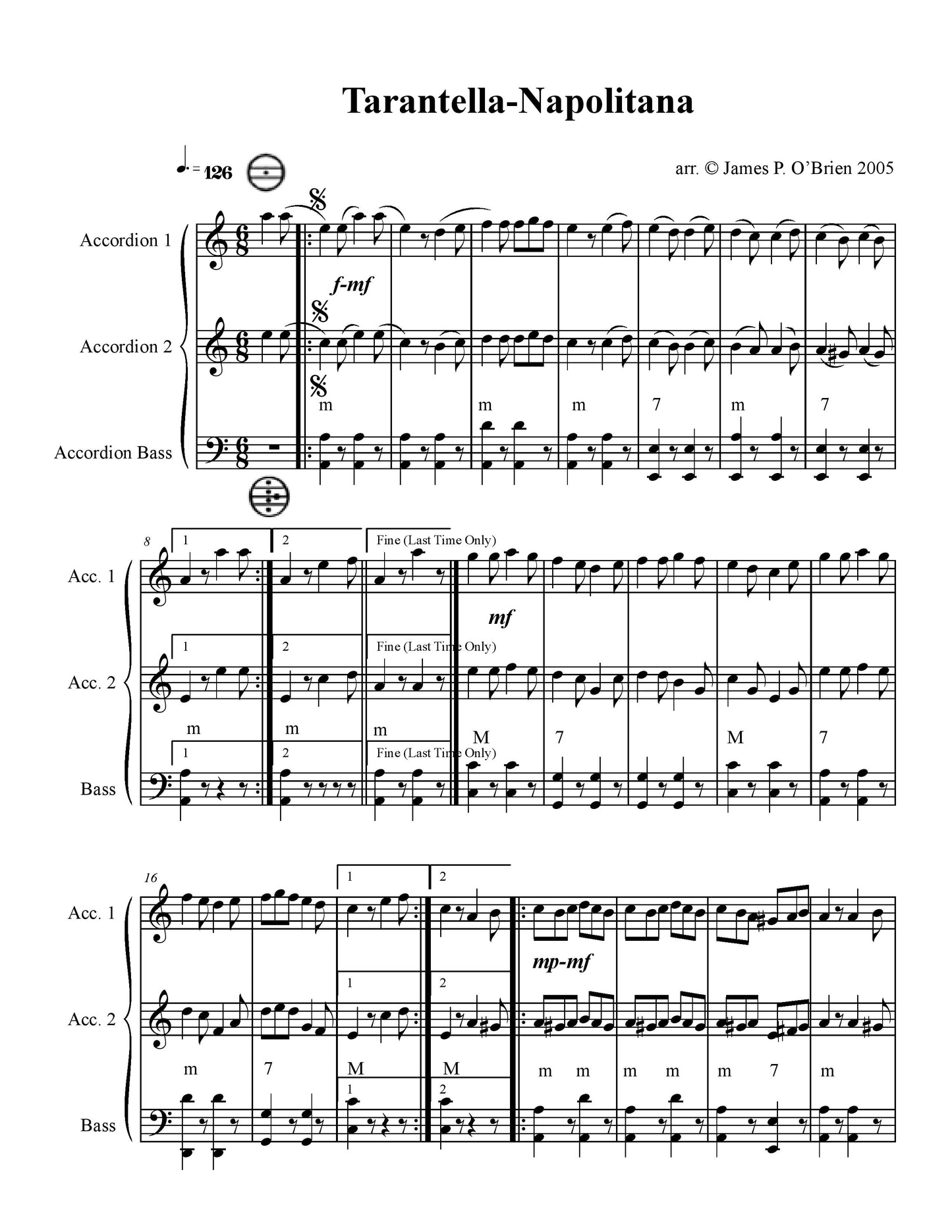 Tarantella-Napolitana Duet