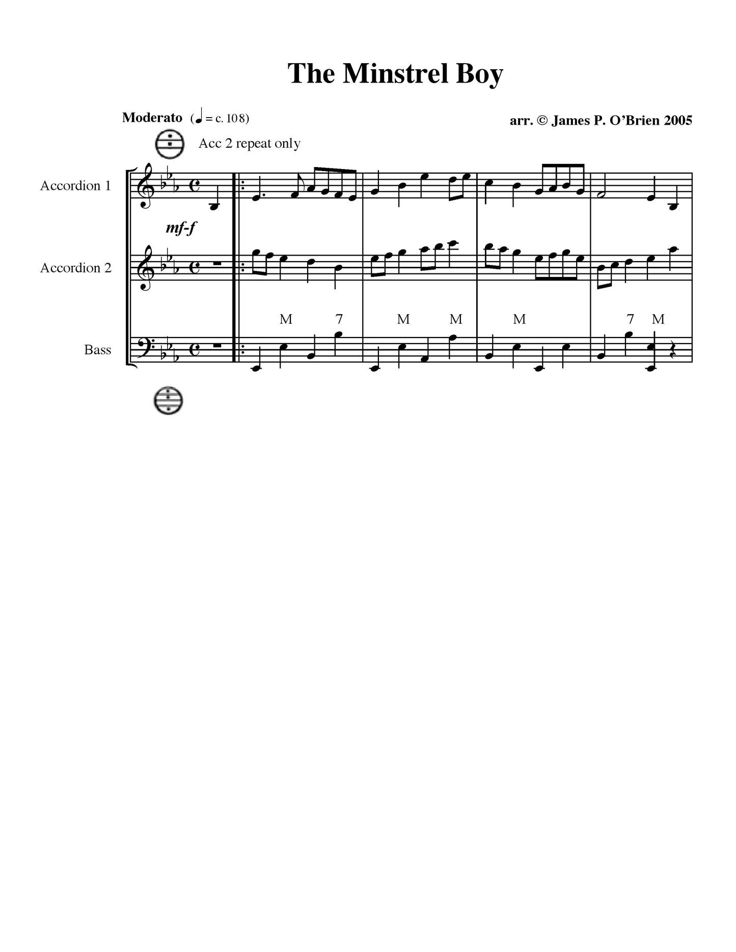 The Minstrel Boy Duet