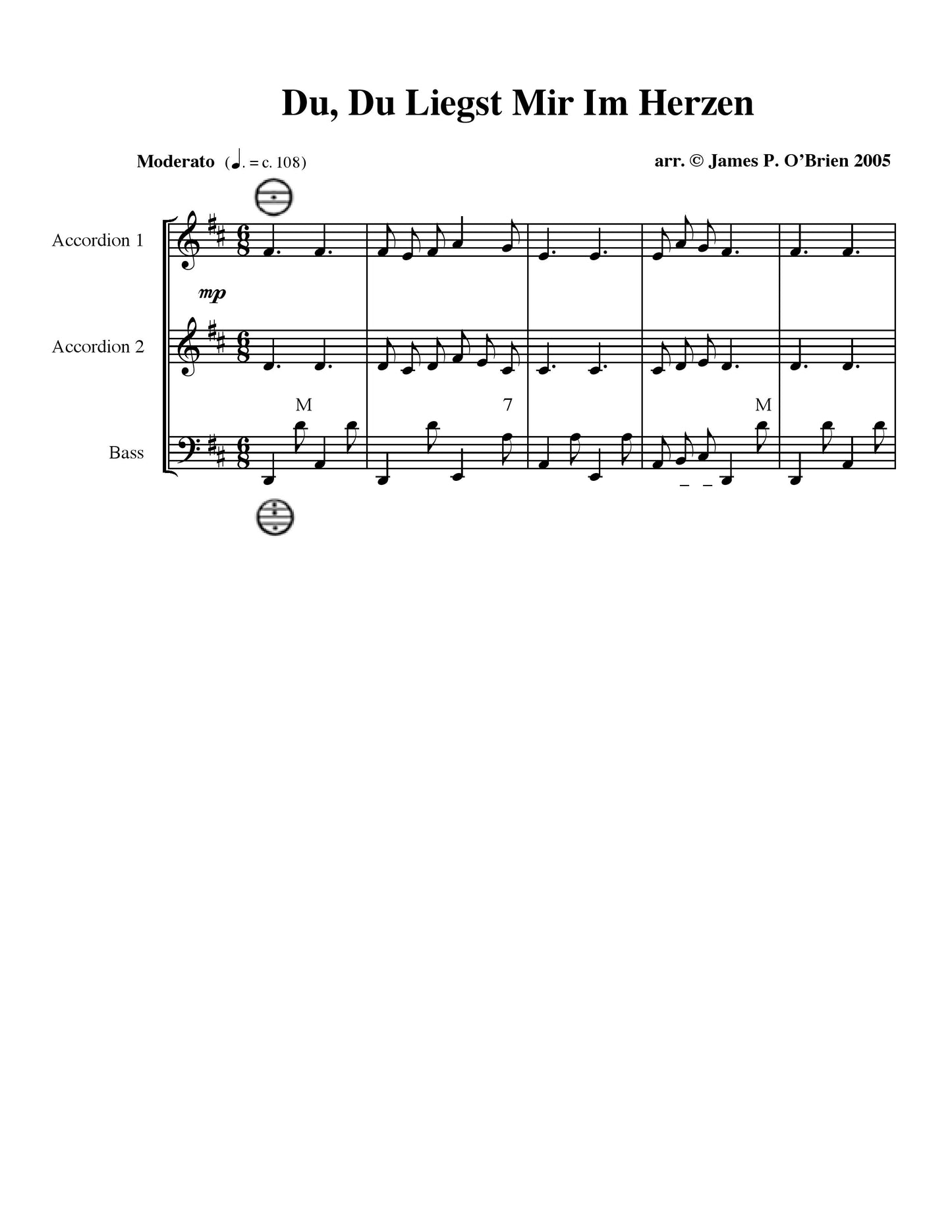 Du, Du Liengst Mir Im Herzen Duet