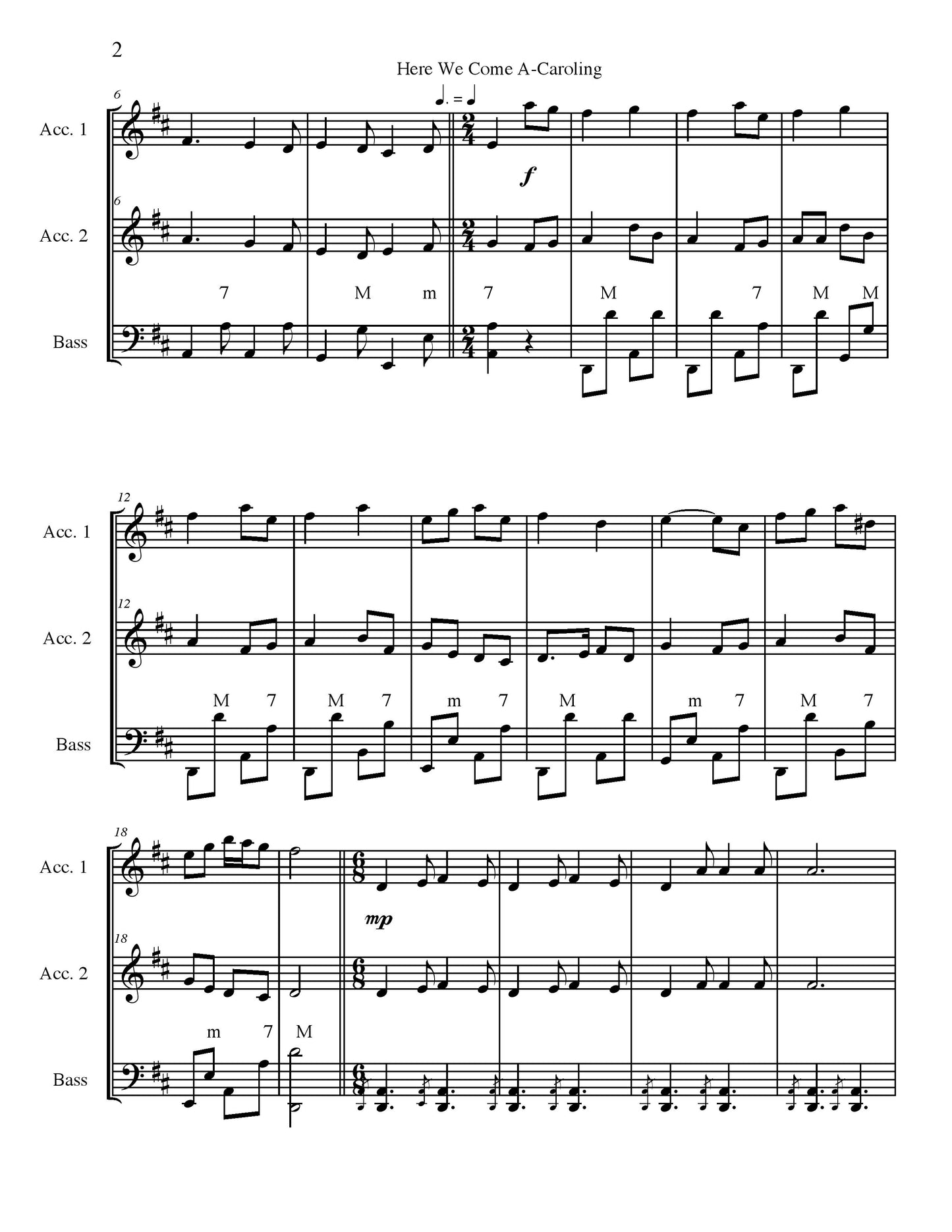 Here We Come A-Caroling