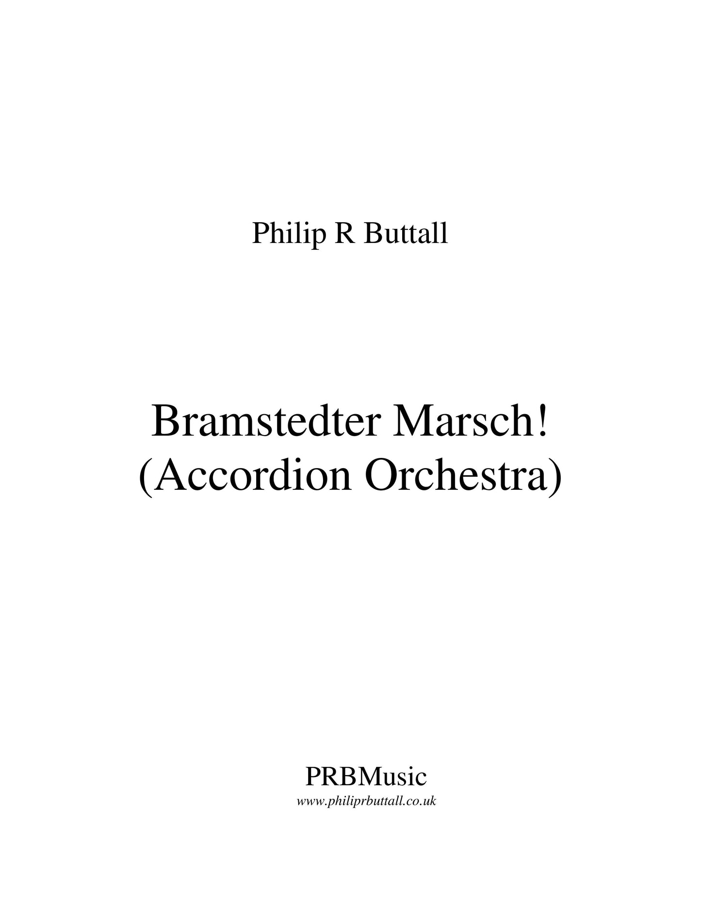 Bramstedter Marsch! (score & parts)