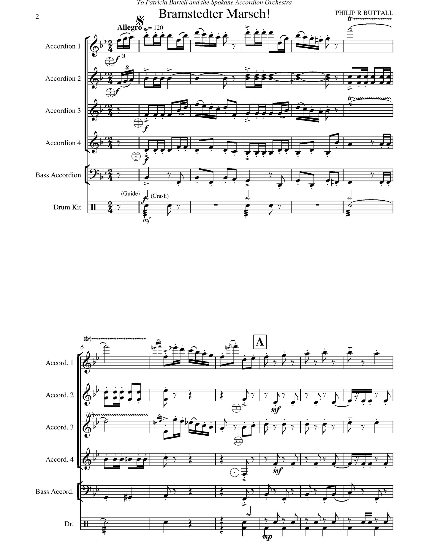 Bramstedter Marsch! (score & parts)