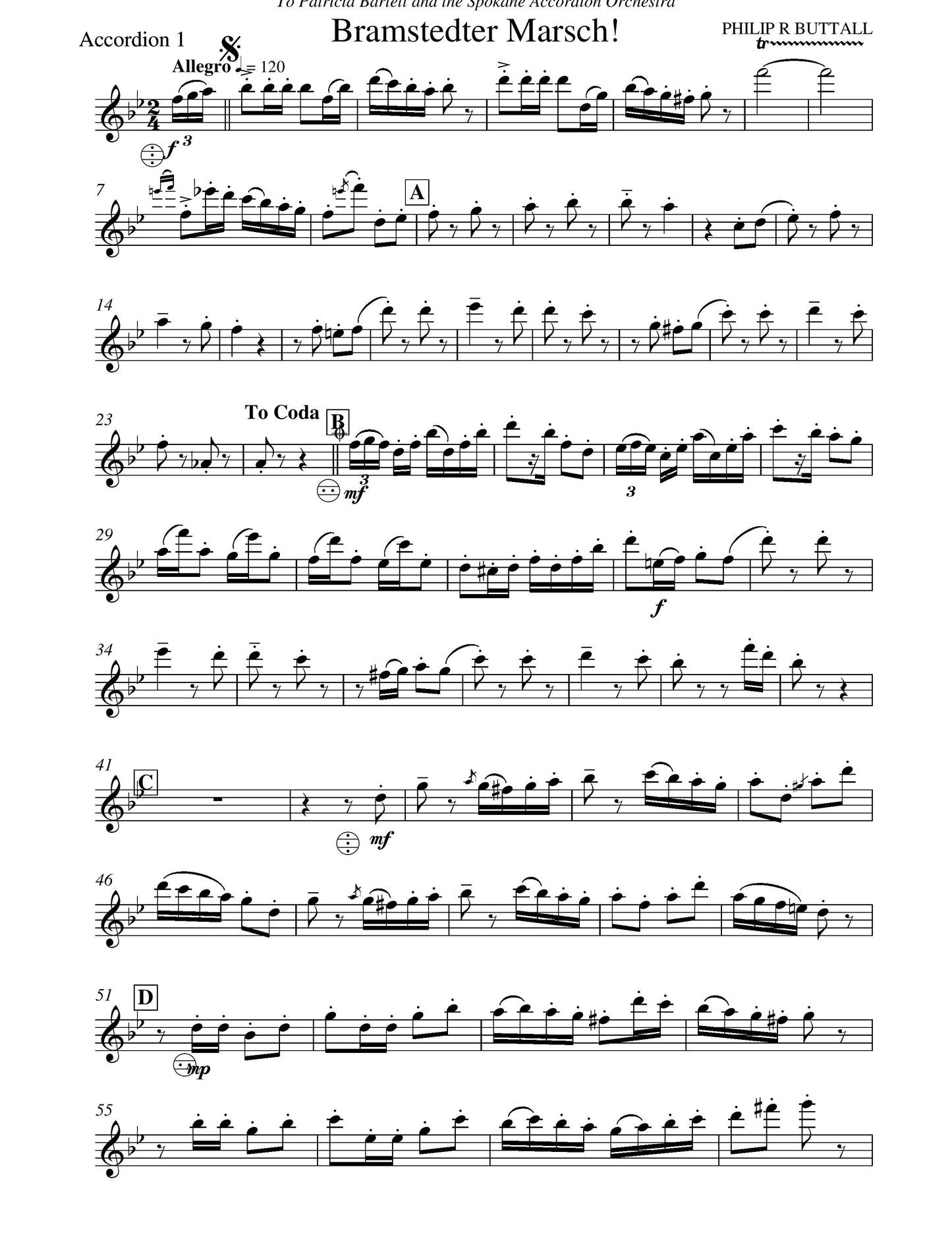 Bramstedter Marsch! (score & parts)