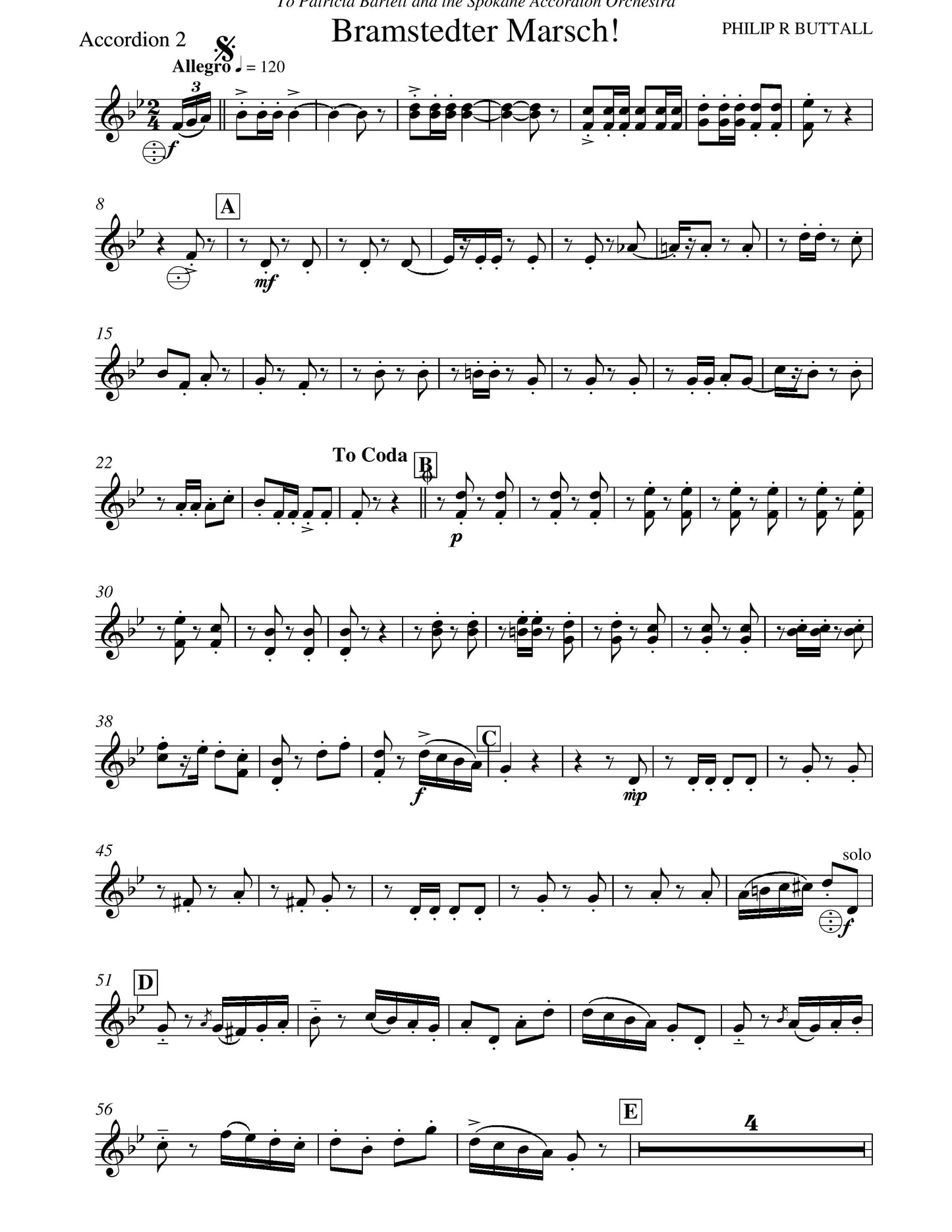 Bramstedter Marsch! (score & parts)