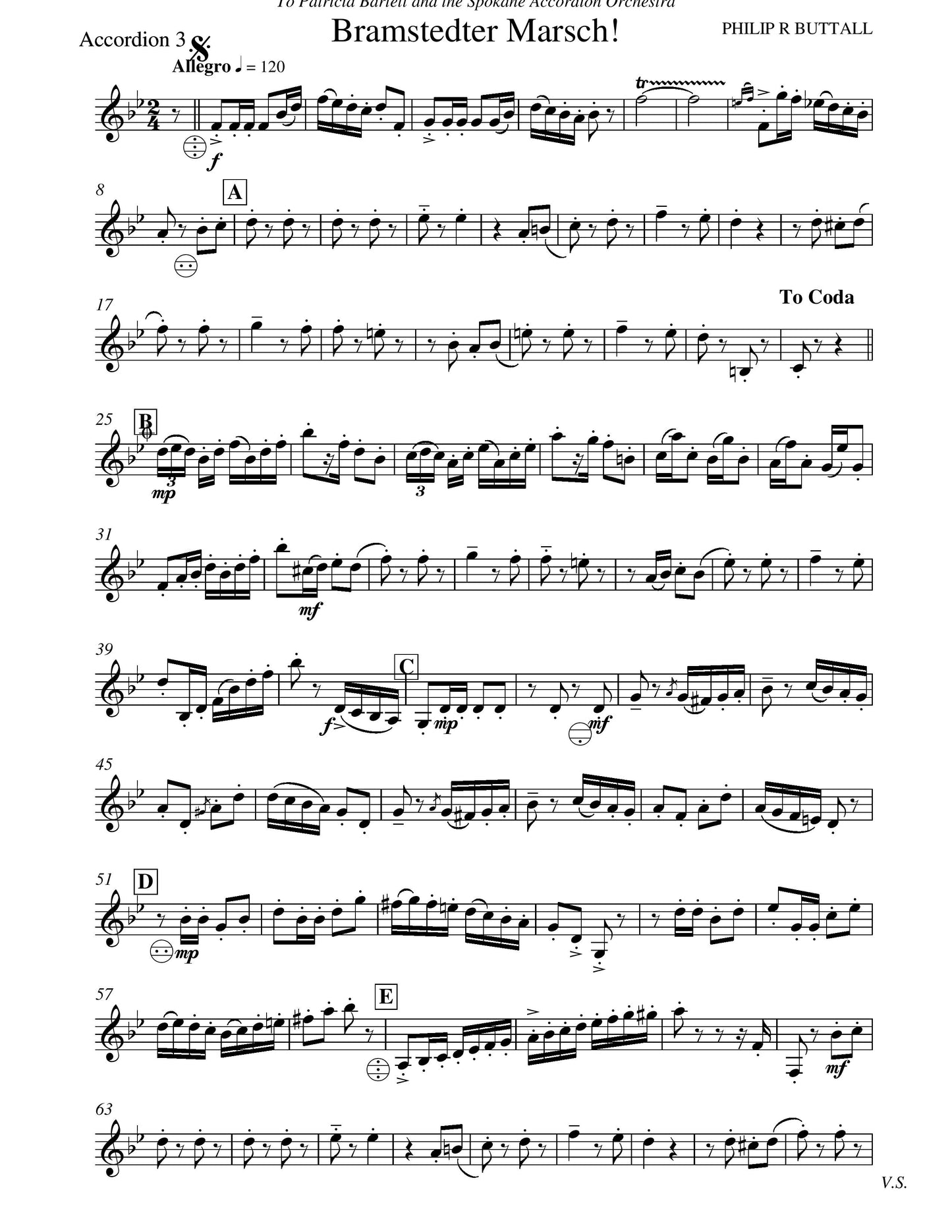 Bramstedter Marsch! (score & parts)