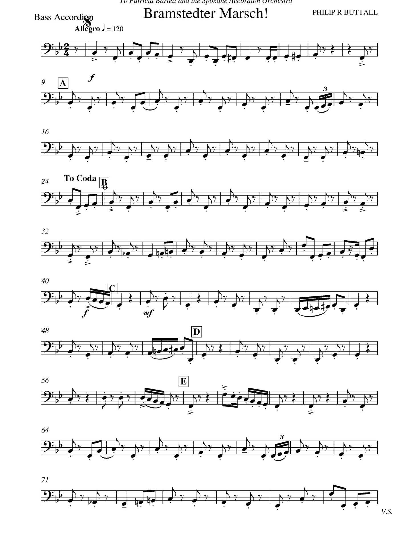 Bramstedter Marsch! (score & parts)