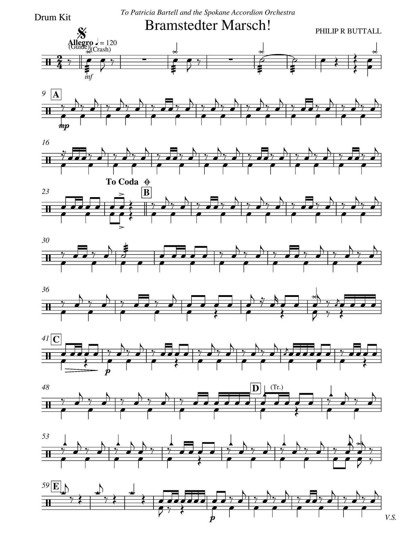Bramstedter Marsch! (score & parts)