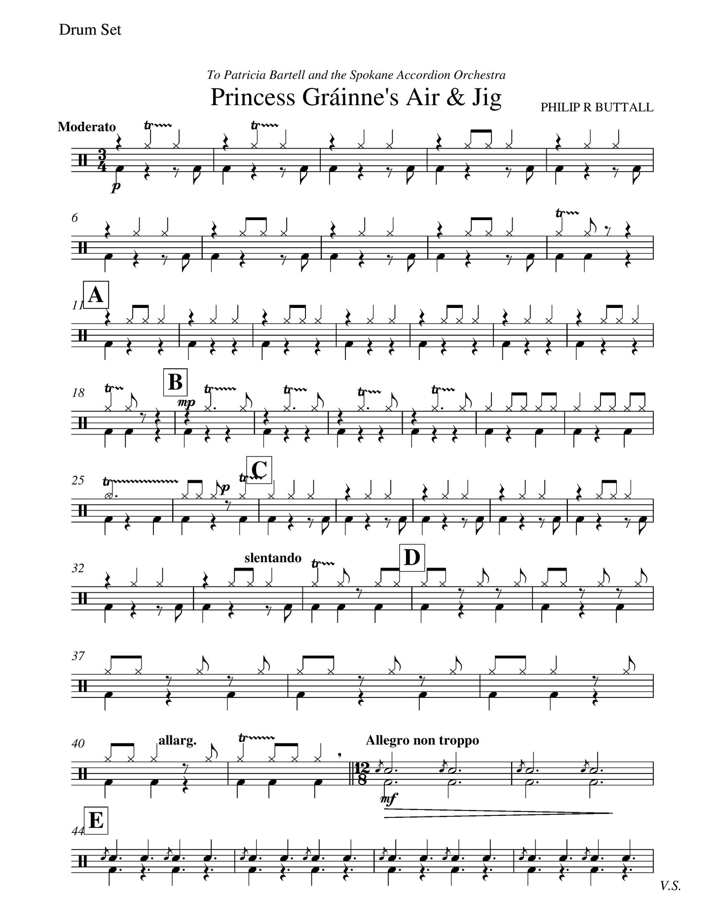 Princess Grainne's Air & Jig (score & parts)