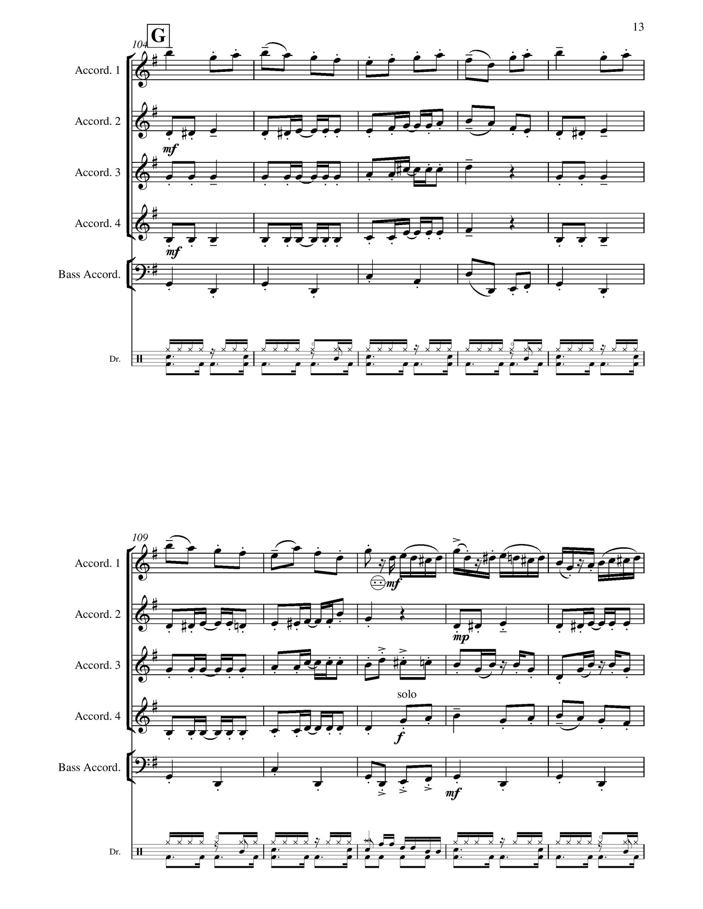 Samba...alla Turca! (score & parts)