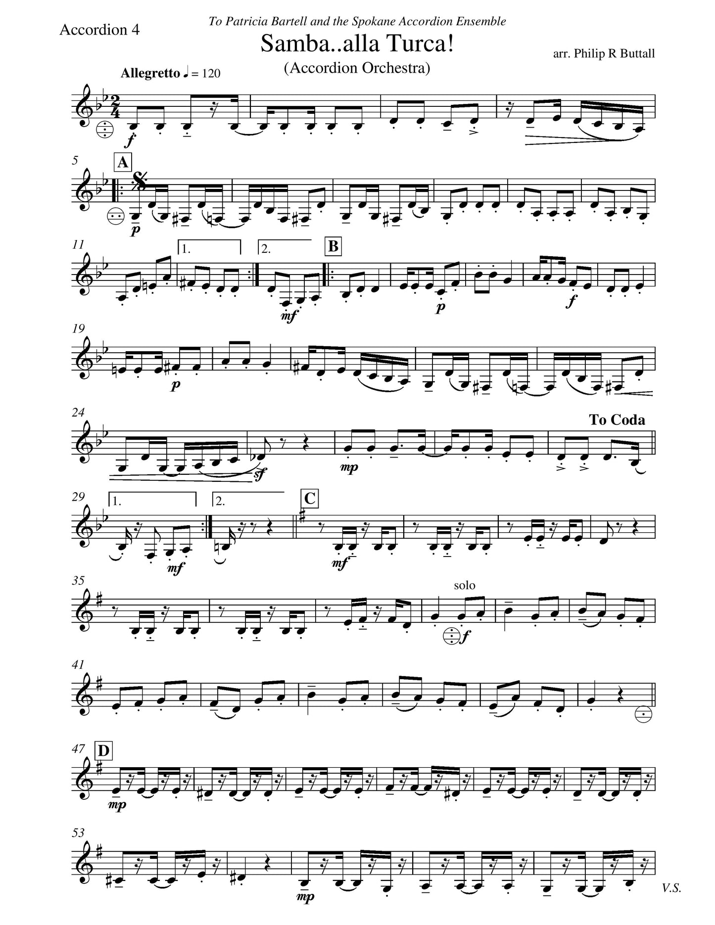 Samba...alla Turca! (score & parts)