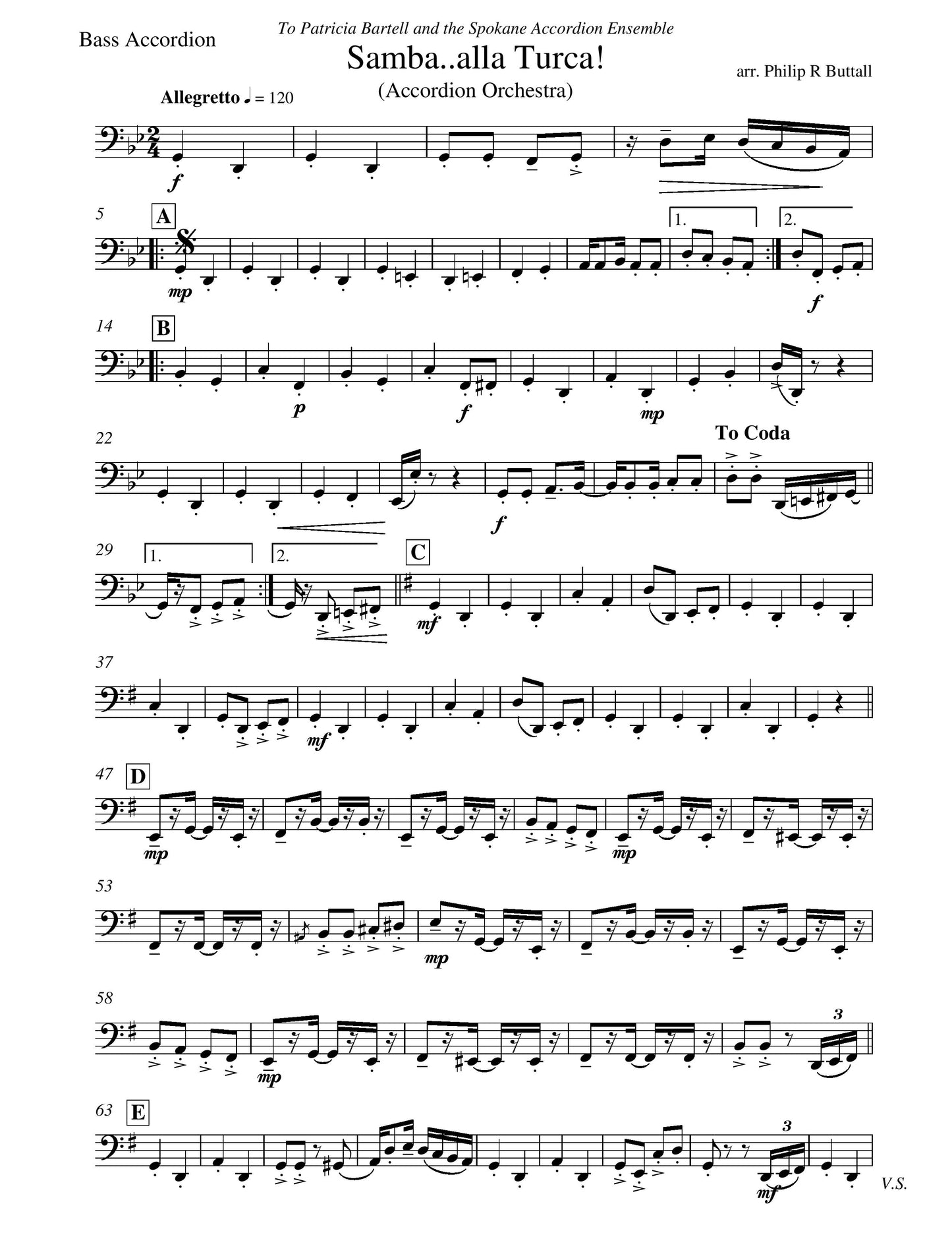 Samba...alla Turca! (score & parts)