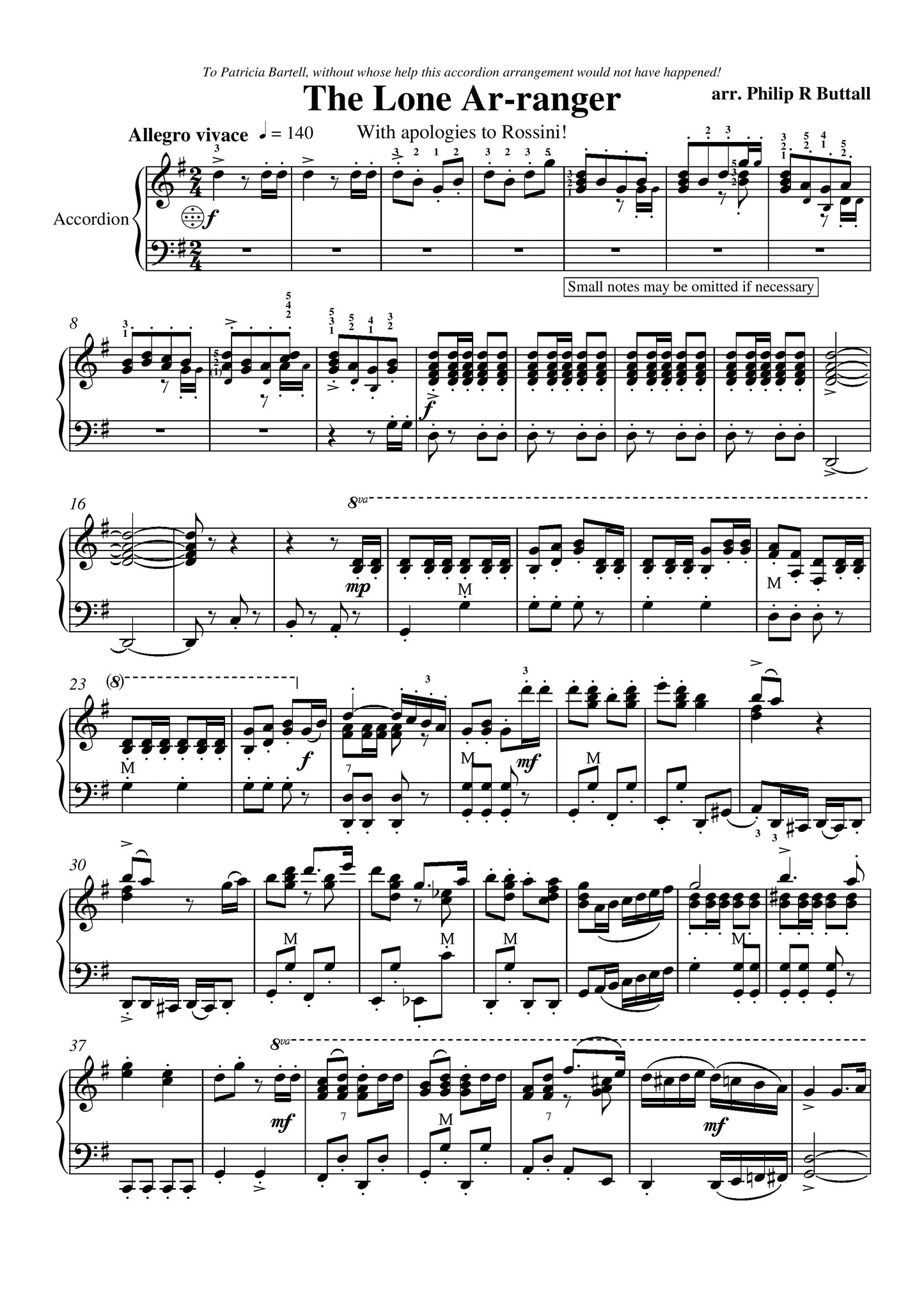 The Lone Ar-ranger (Accordion Solo)