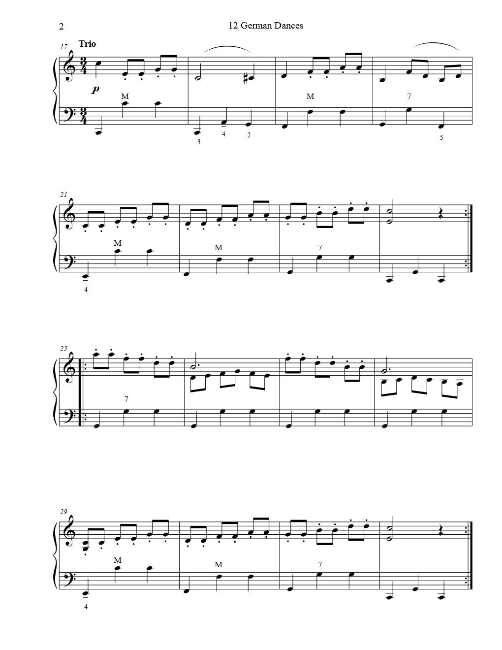 12 German Dances No. 12