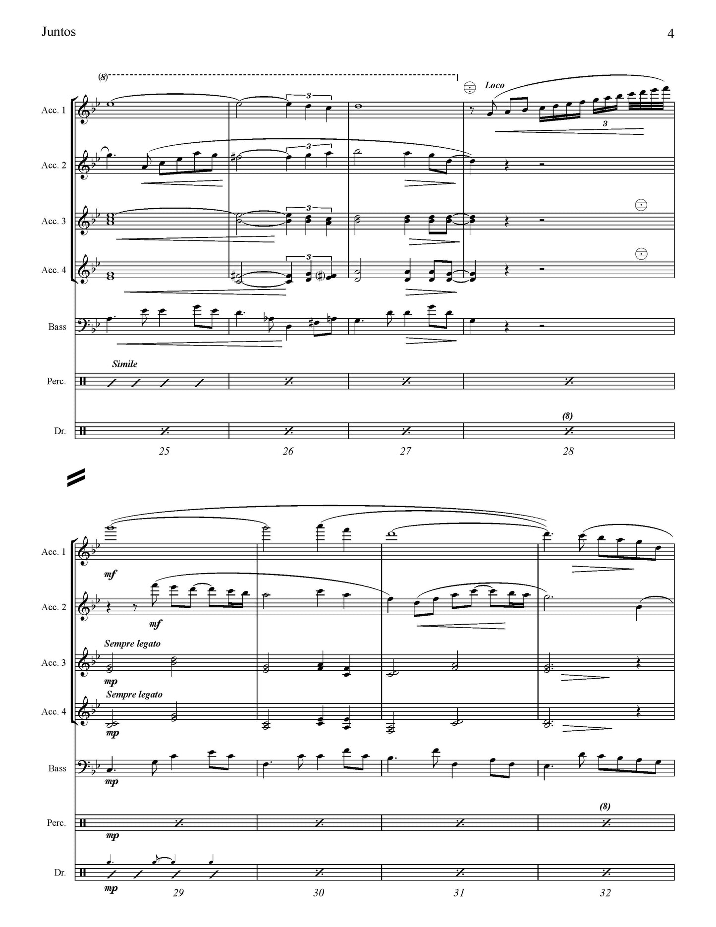 Juntos ("Together") Score & Parts (Ensemble/Orchestra)