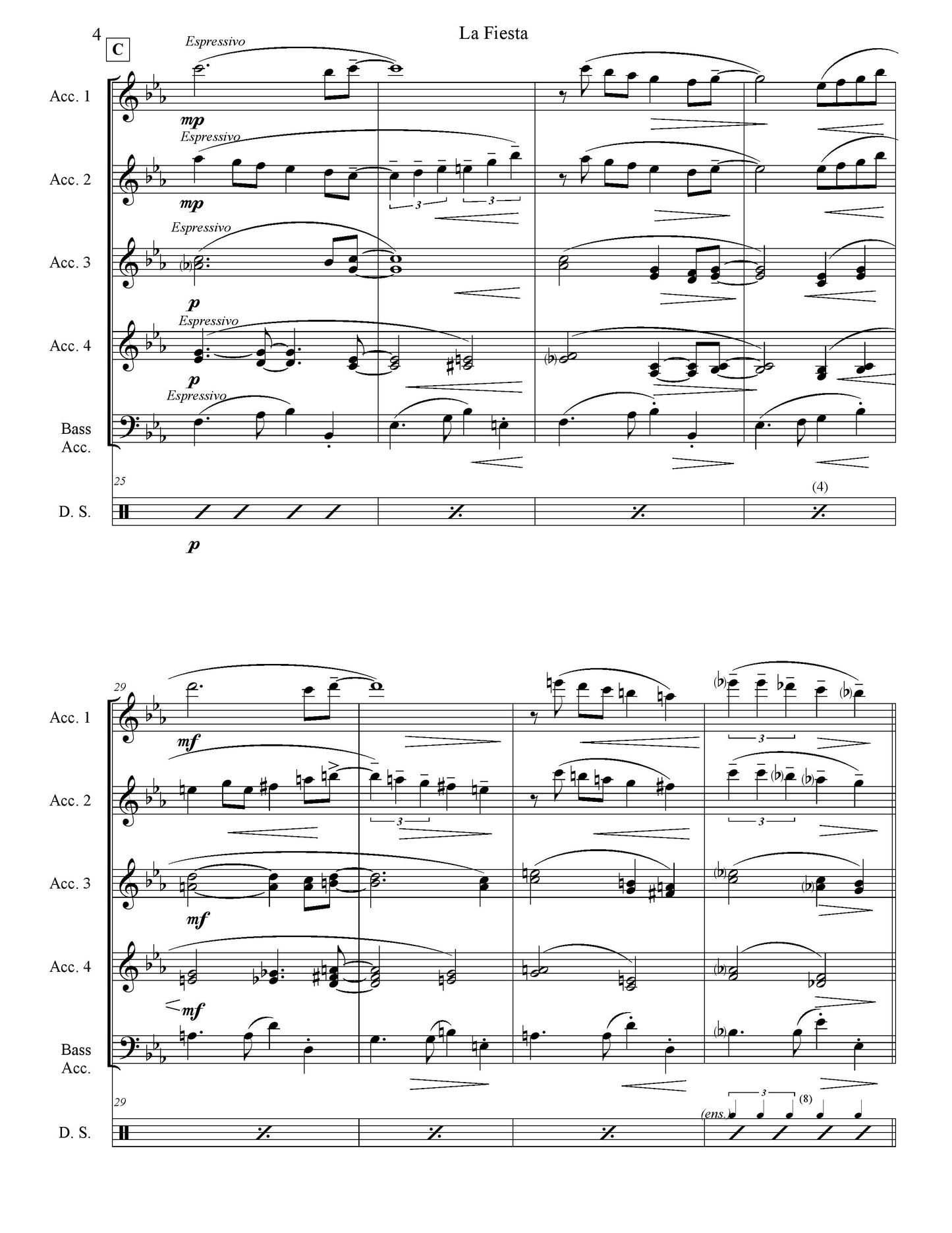 La Fiesta Score & Parts (Ensemble/Orchestra)